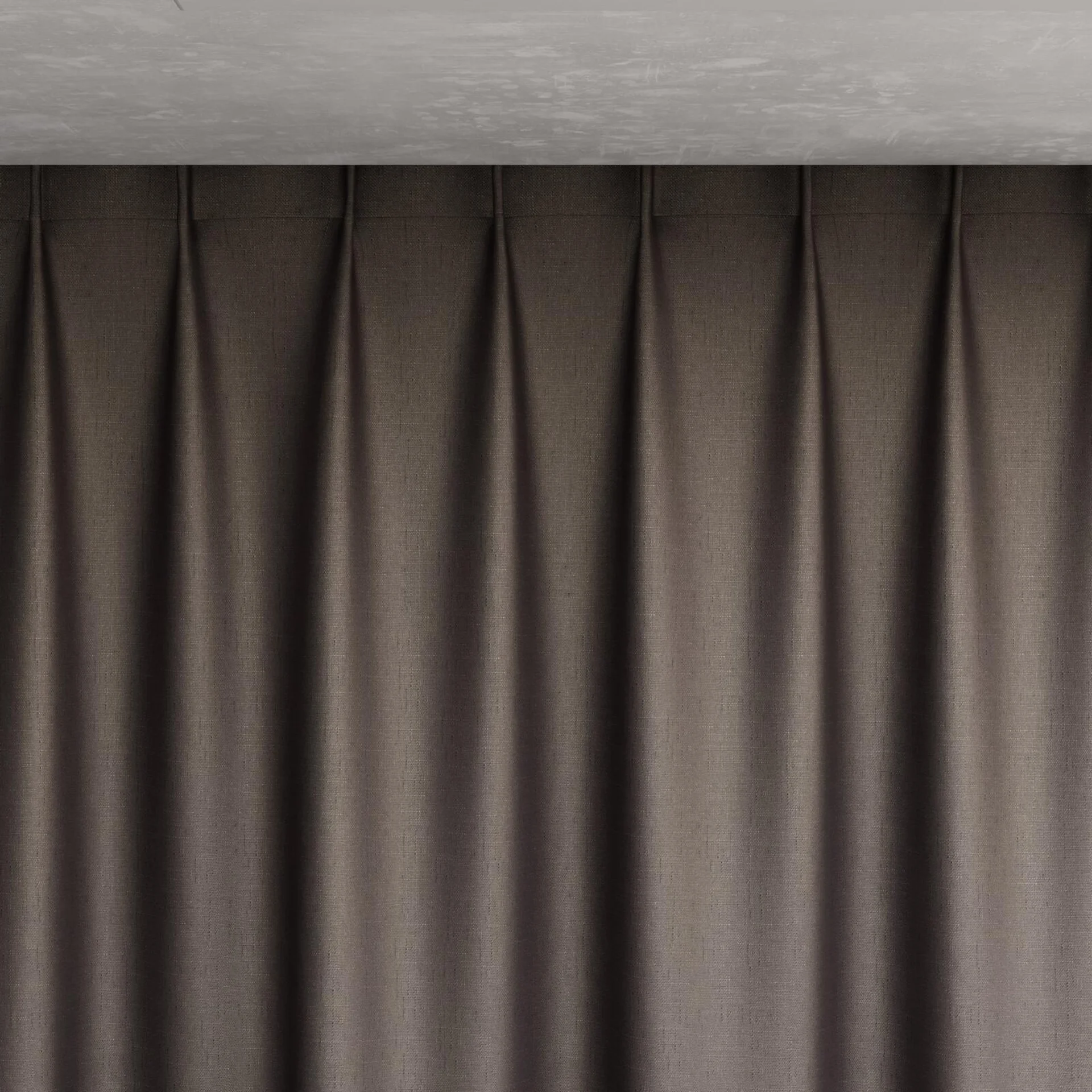 Top view of Stallion 2 Blackout Flint, pinch pleat