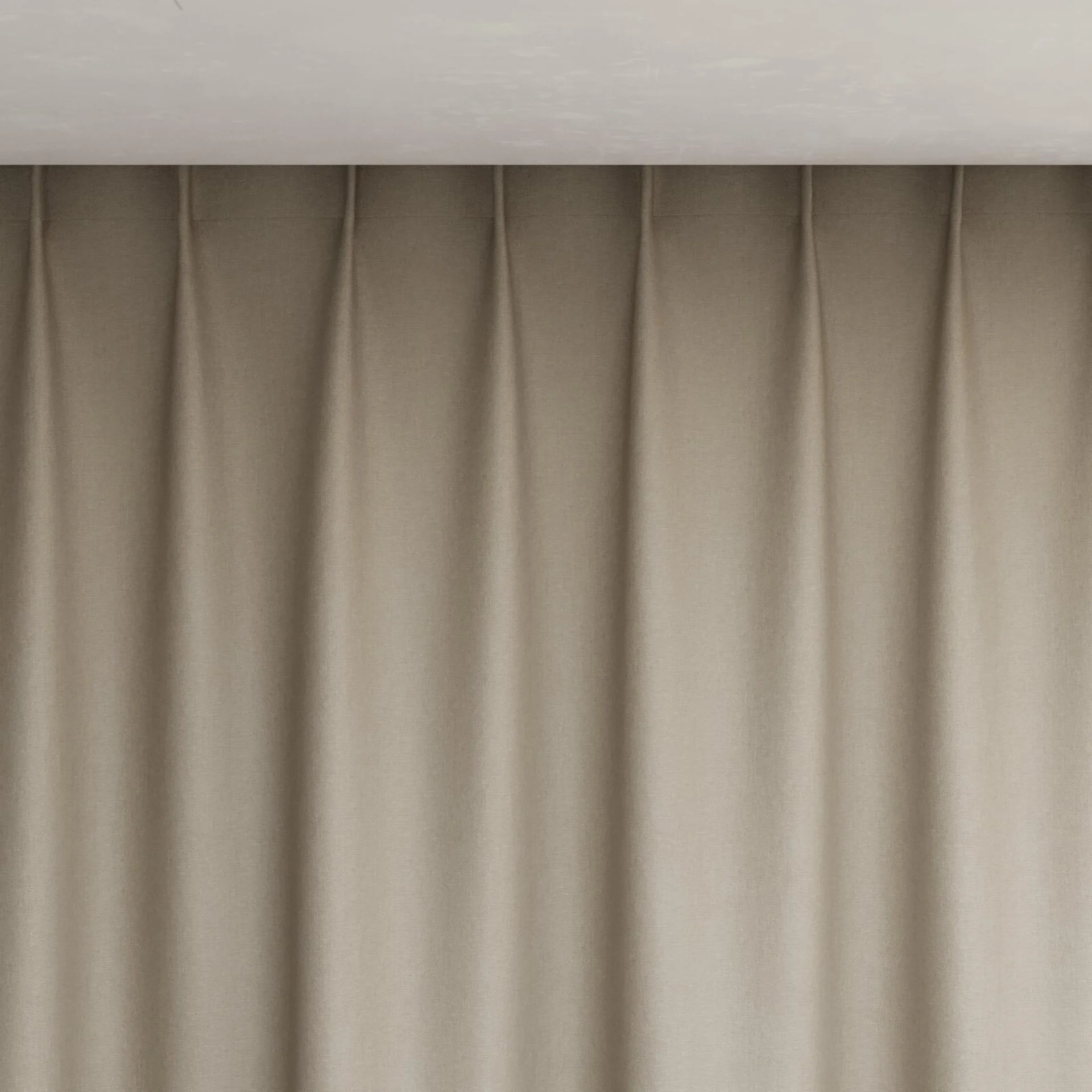 Top view of Infinite Nude, pinch pleat