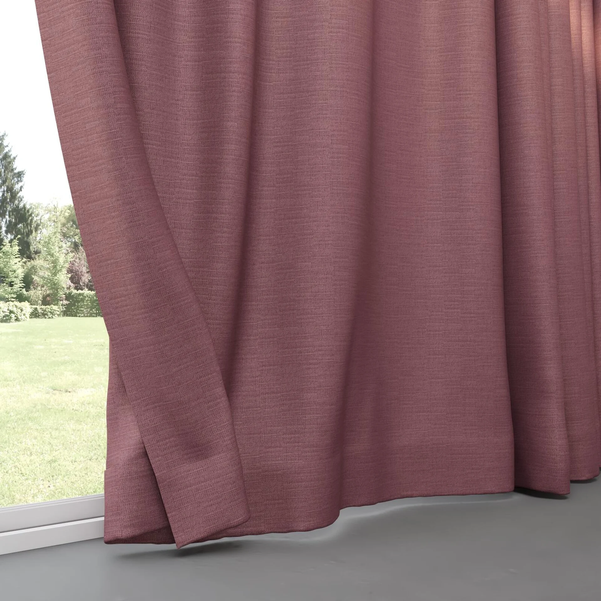 Bottom view of Linex Boudoir, pinch pleat