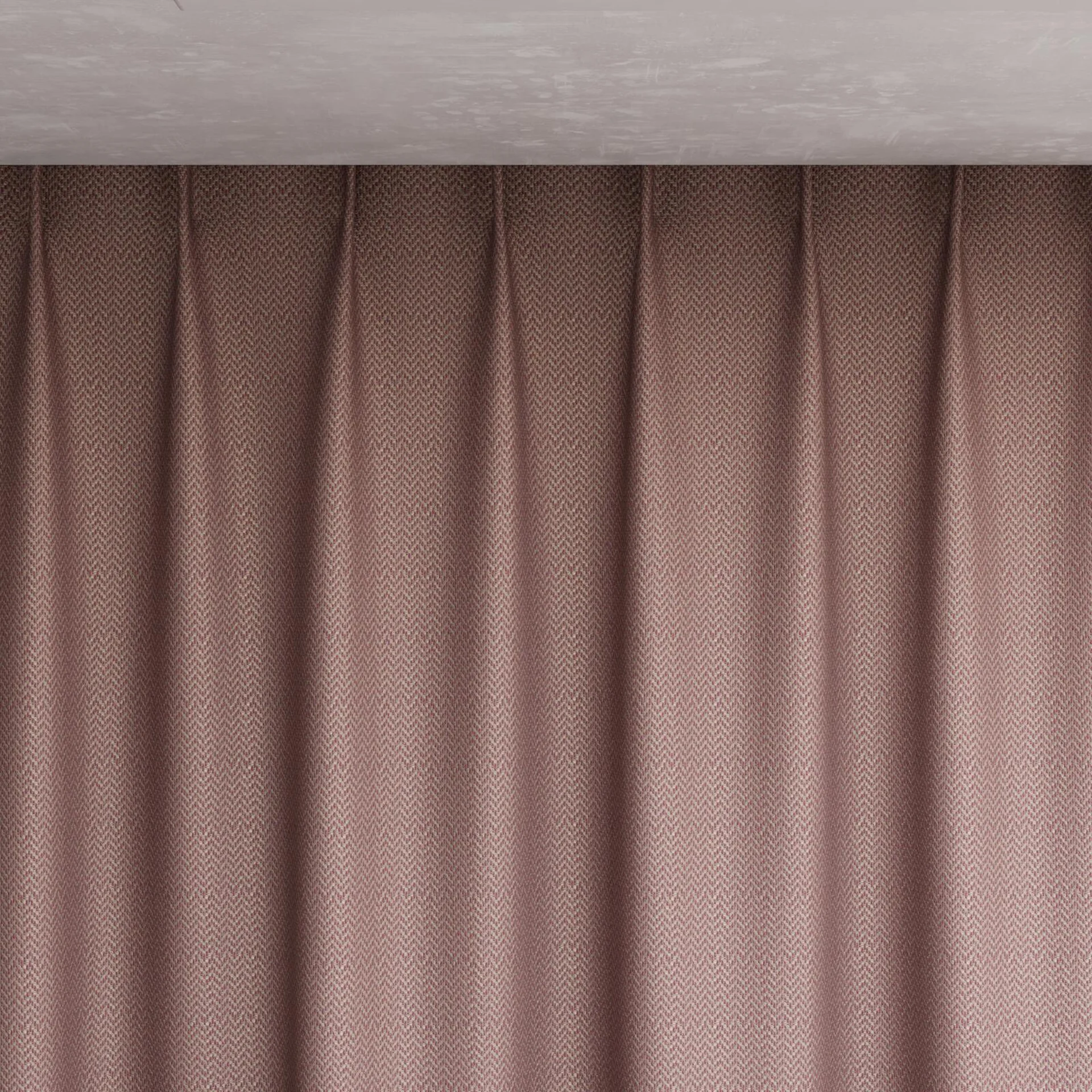 Top view of Iconji Peony, pinch pleat
