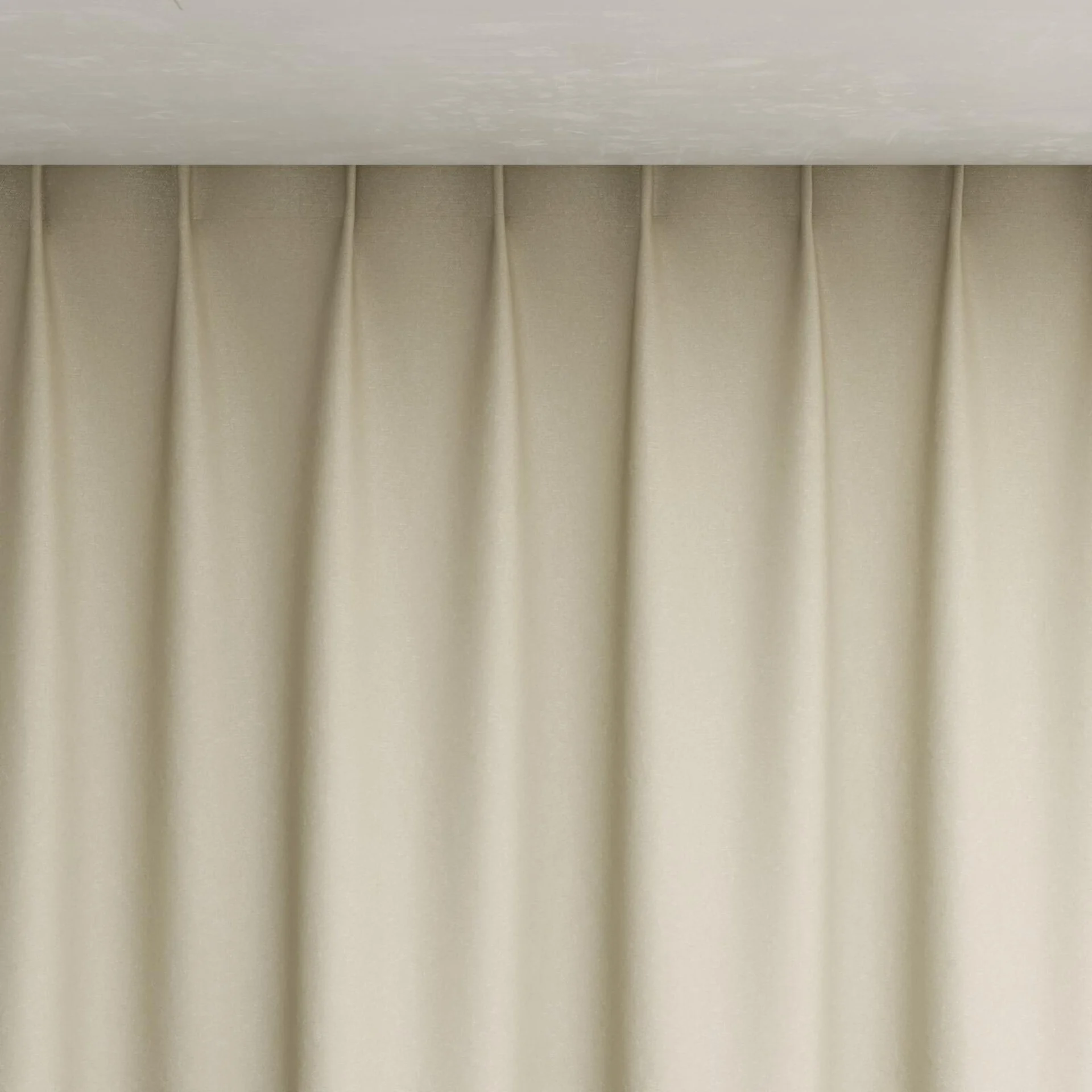 Top view of Recharge Beige, pinch pleat