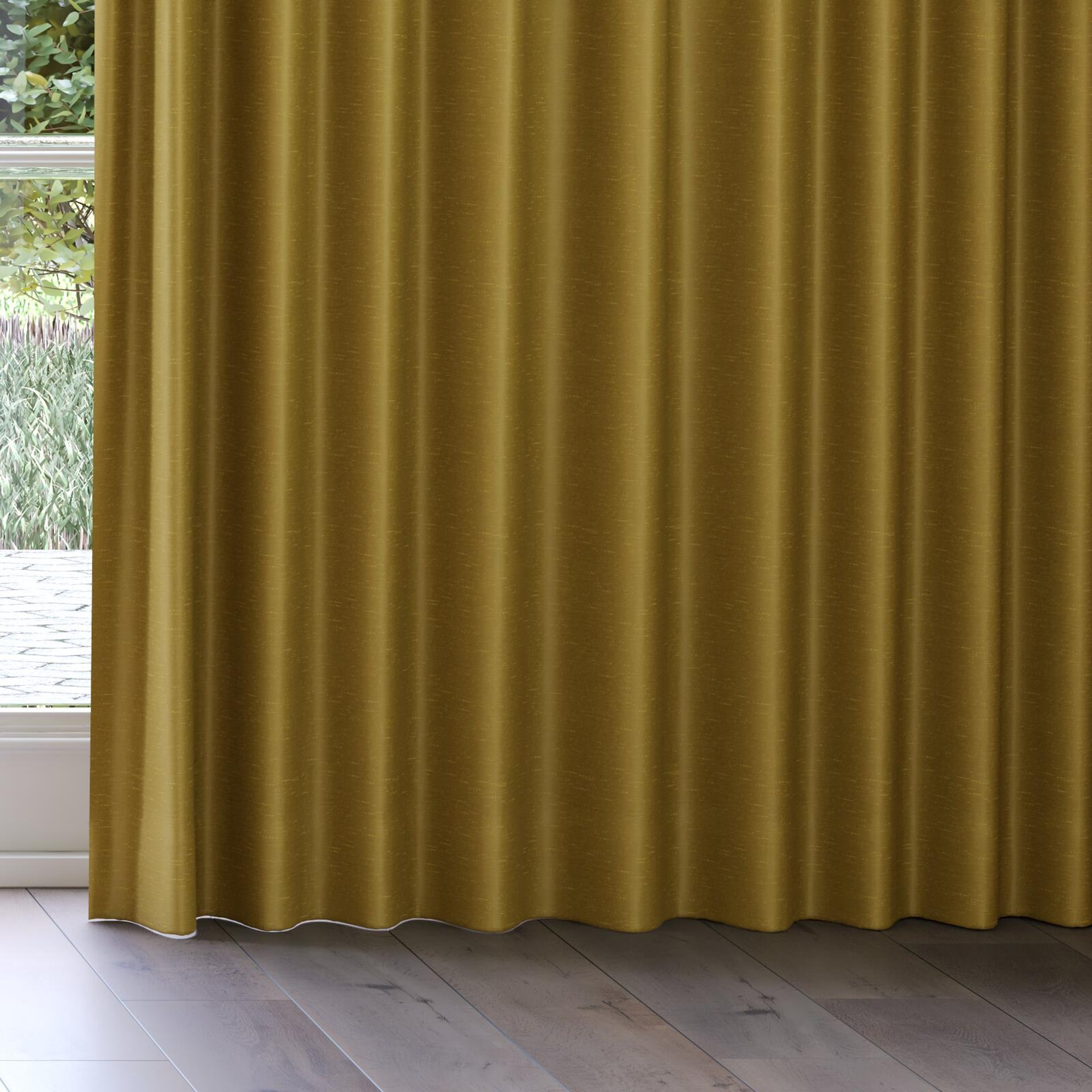 Bottom view of Silk Road Tarnished, on curtain rail