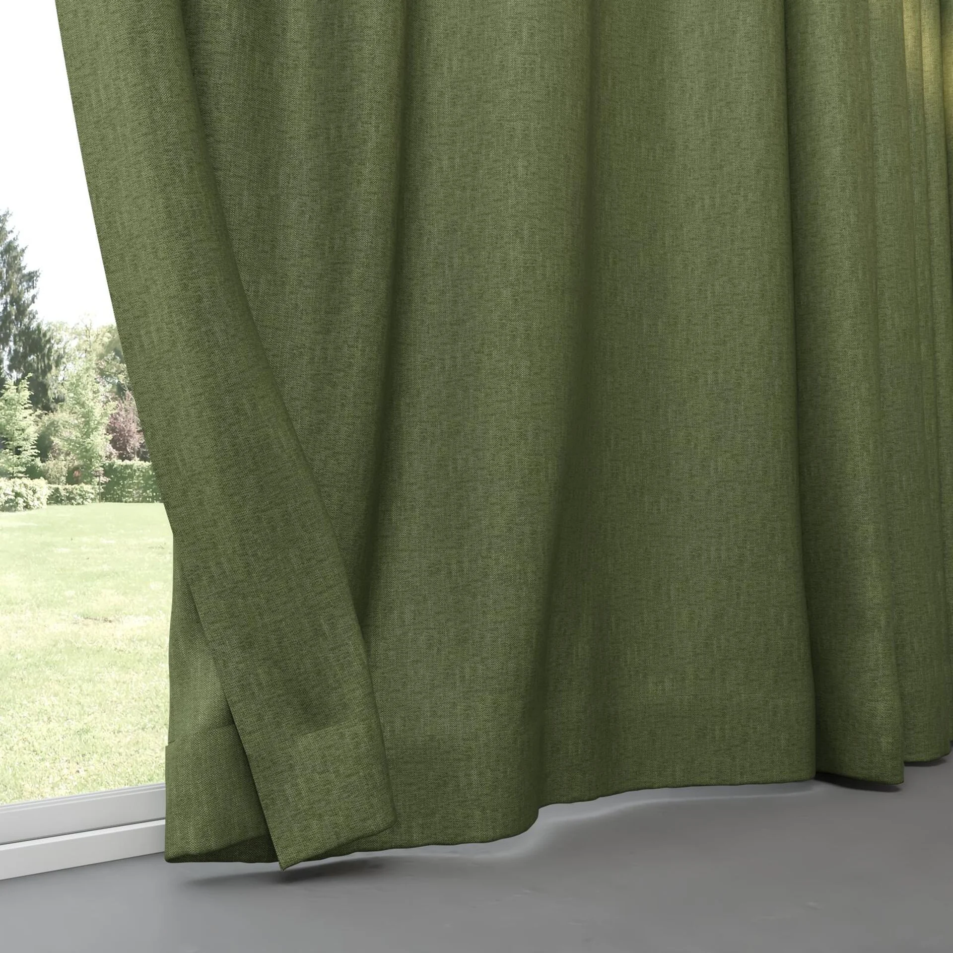 Bottom view of Bronco Basil, pinch pleat