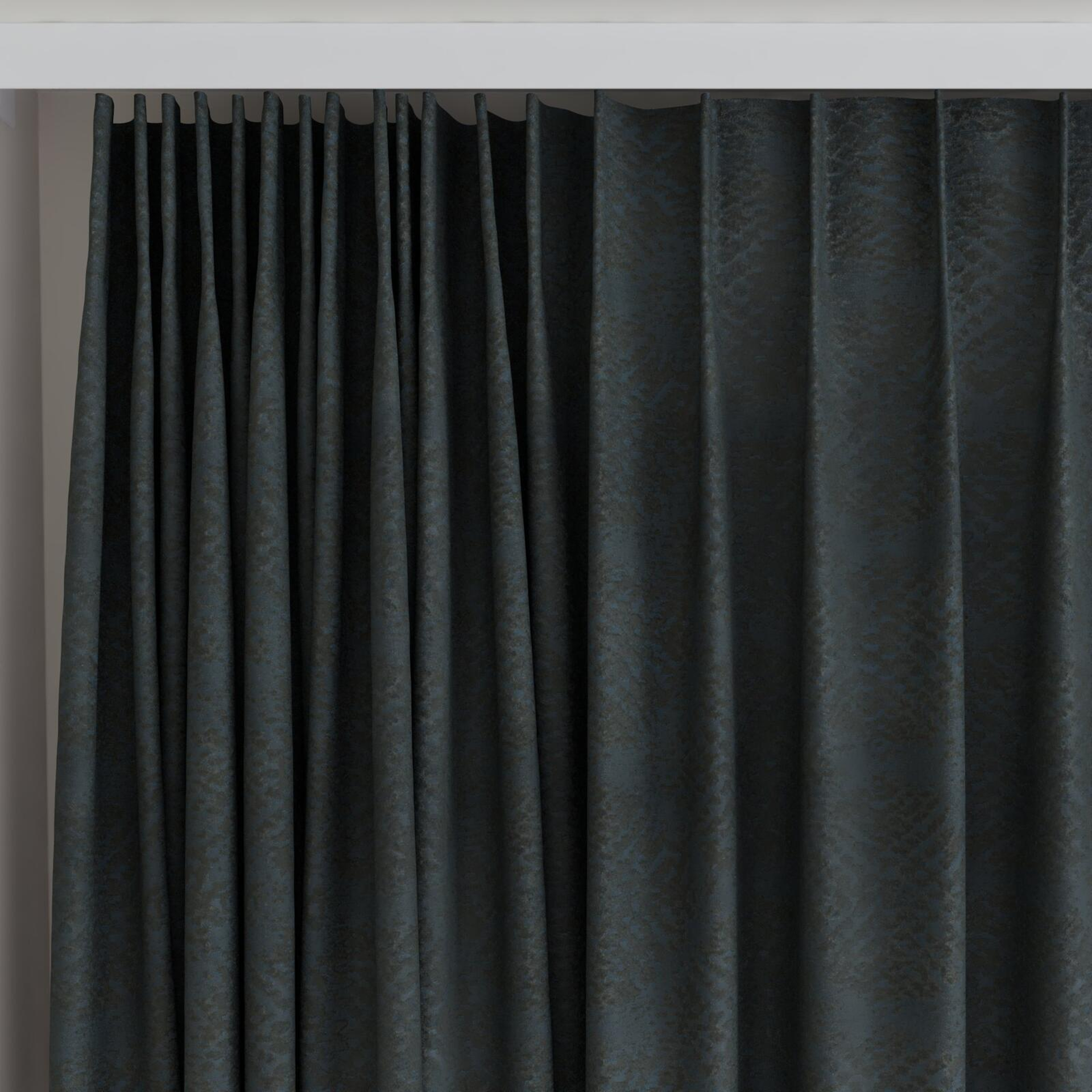 Top view of Gilda Night, on curtain rail