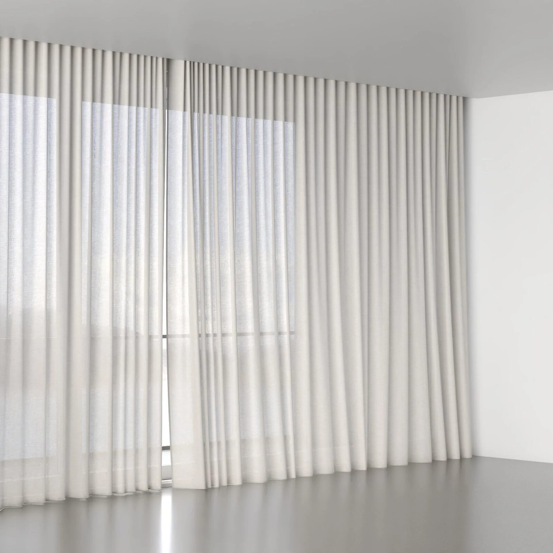 Full view of Arcadia Limestone, wave pleat