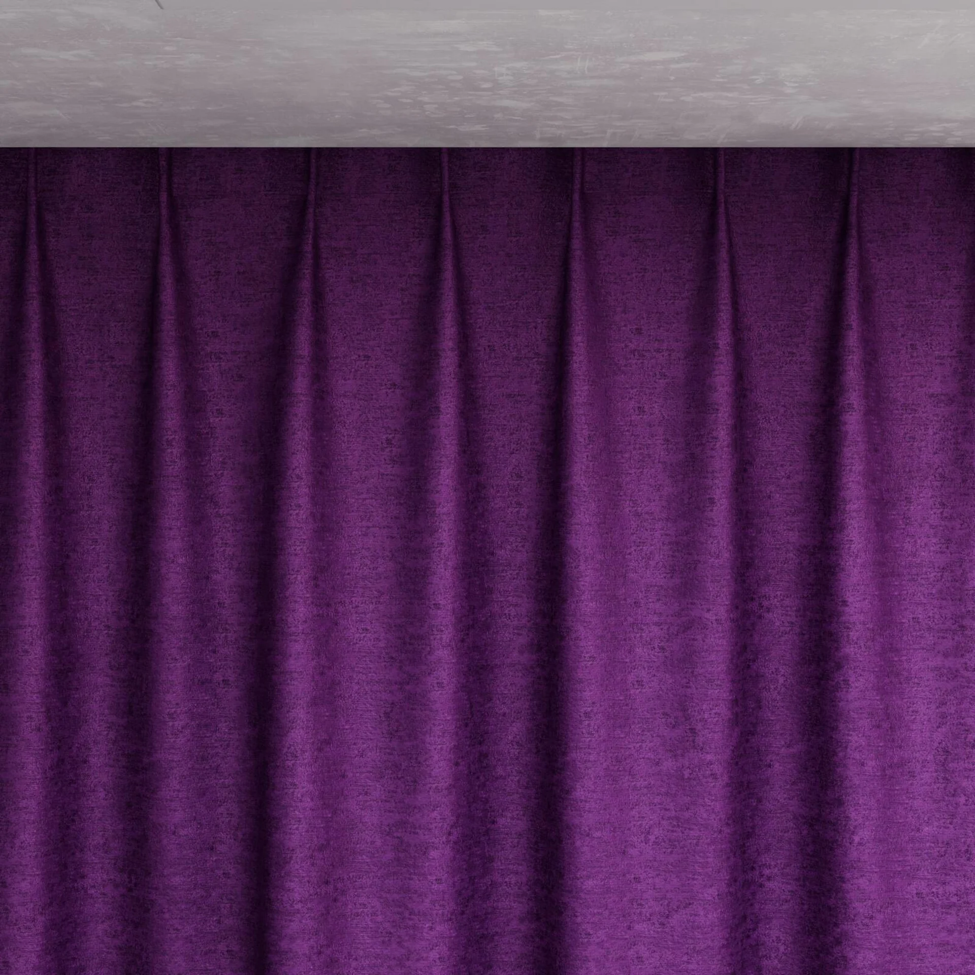 Top view of Hug Violet, pinch pleat
