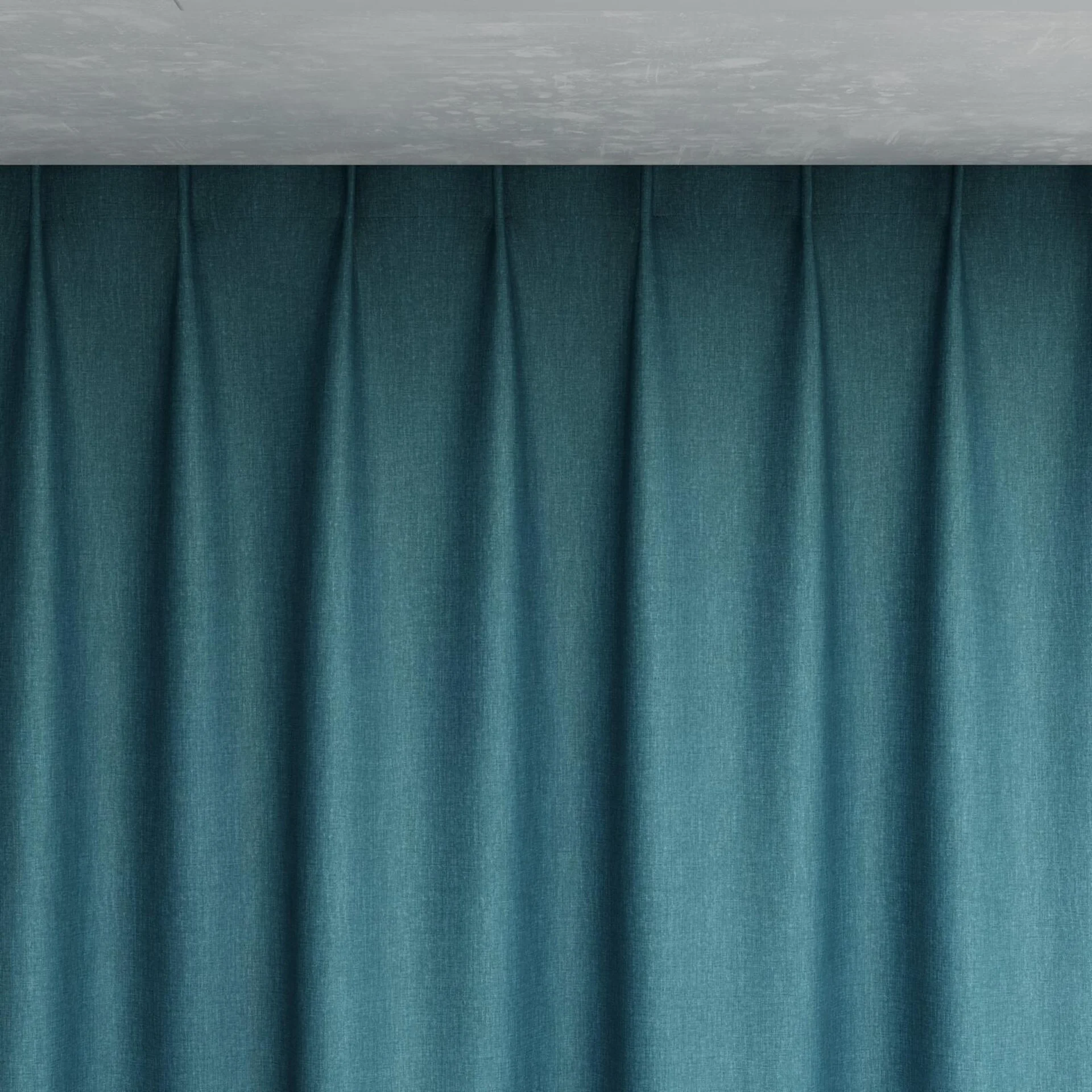 Top view of Kidglove Peacock, pinch pleat