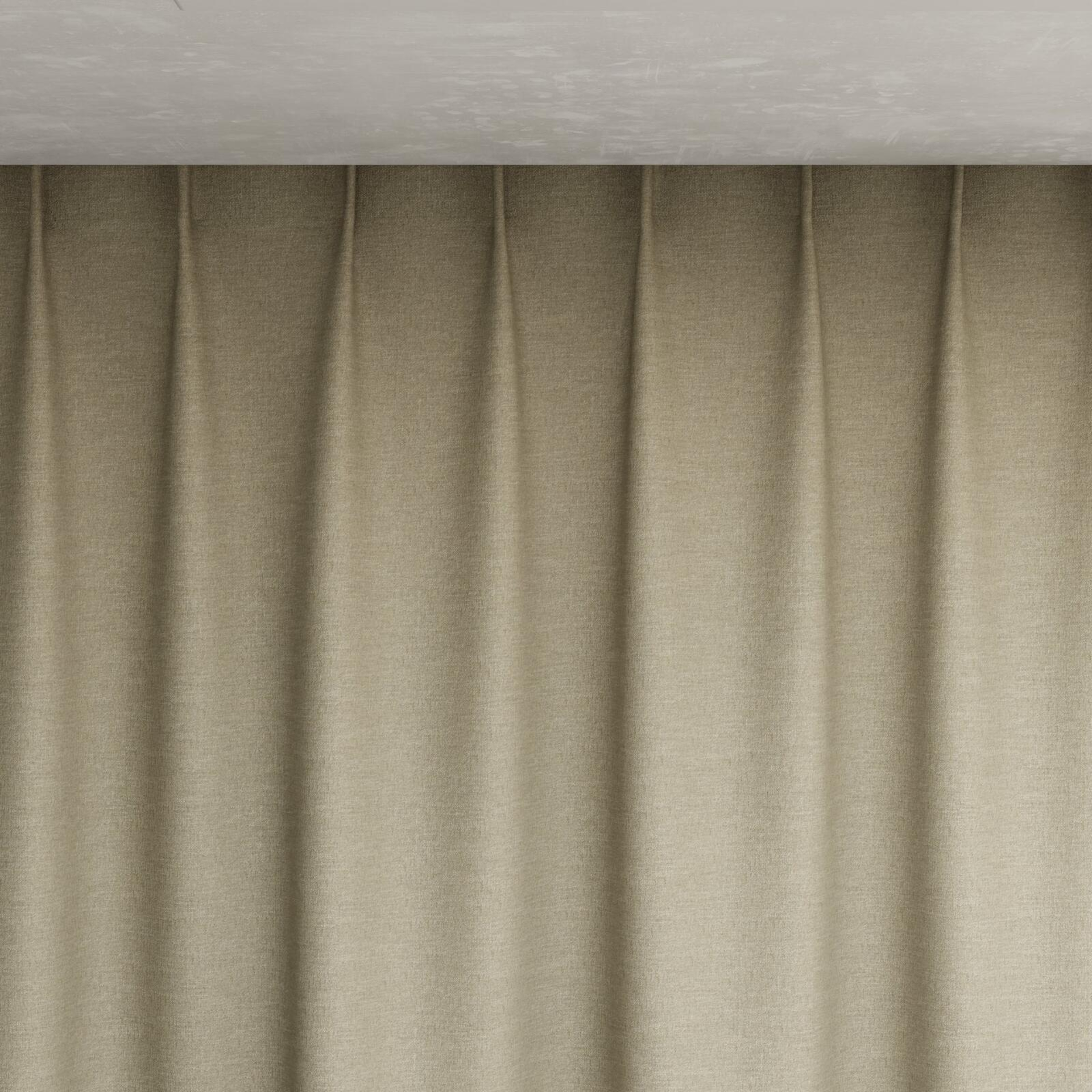 Top view of Casual Cement, pinch pleat