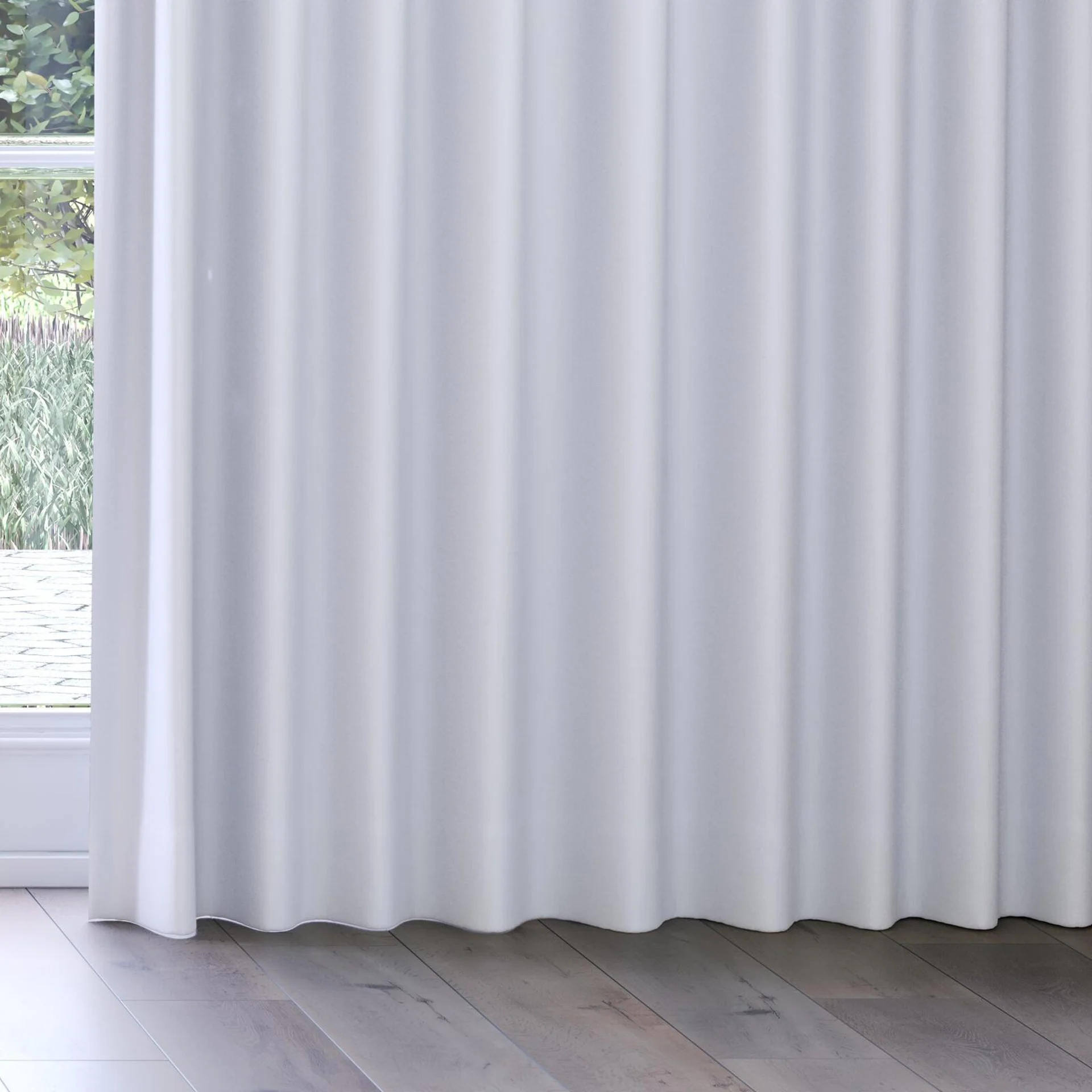 Bottom view of Quantum FR Ice, on curtain rail