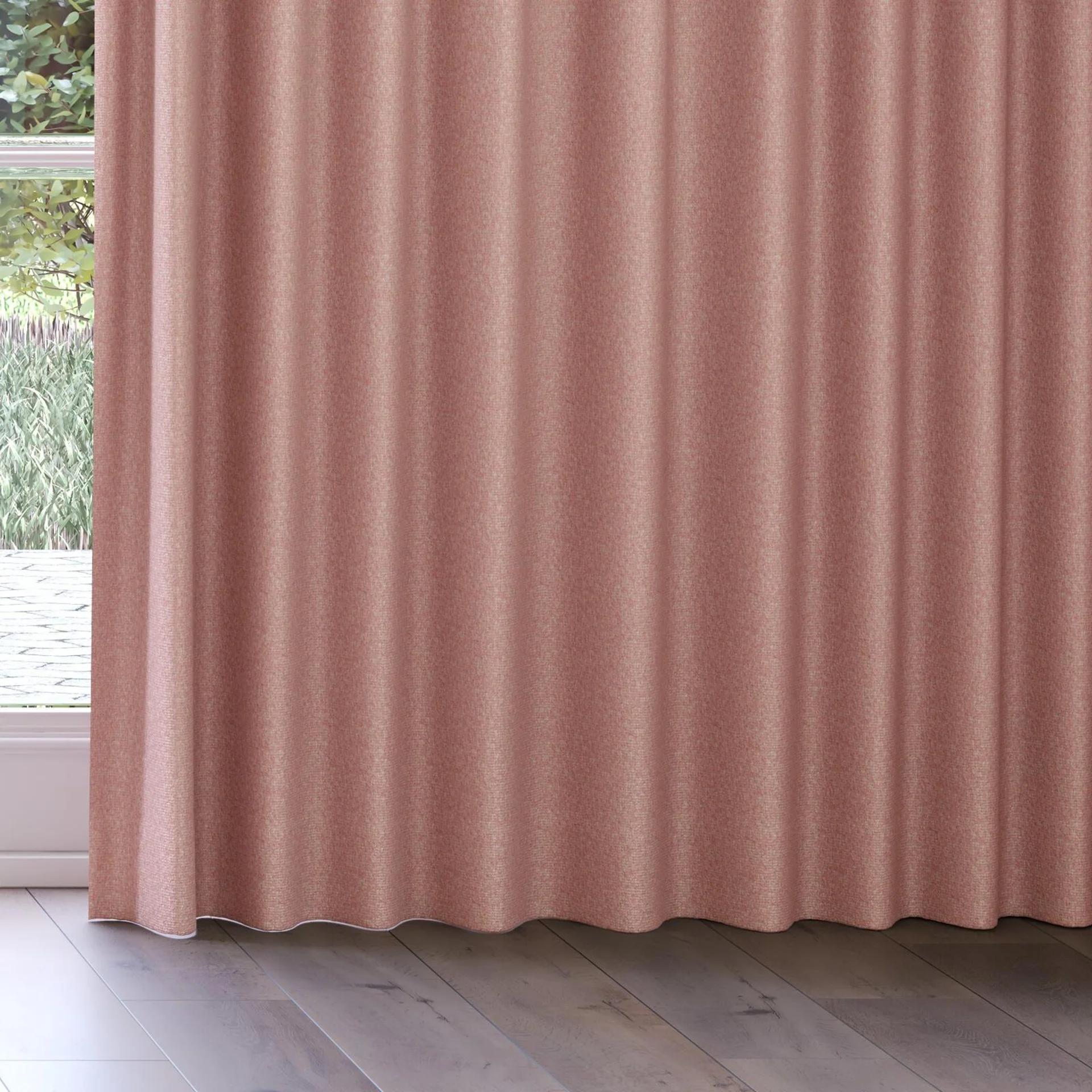 Bottom view of Sabik Peony, on curtain rail
