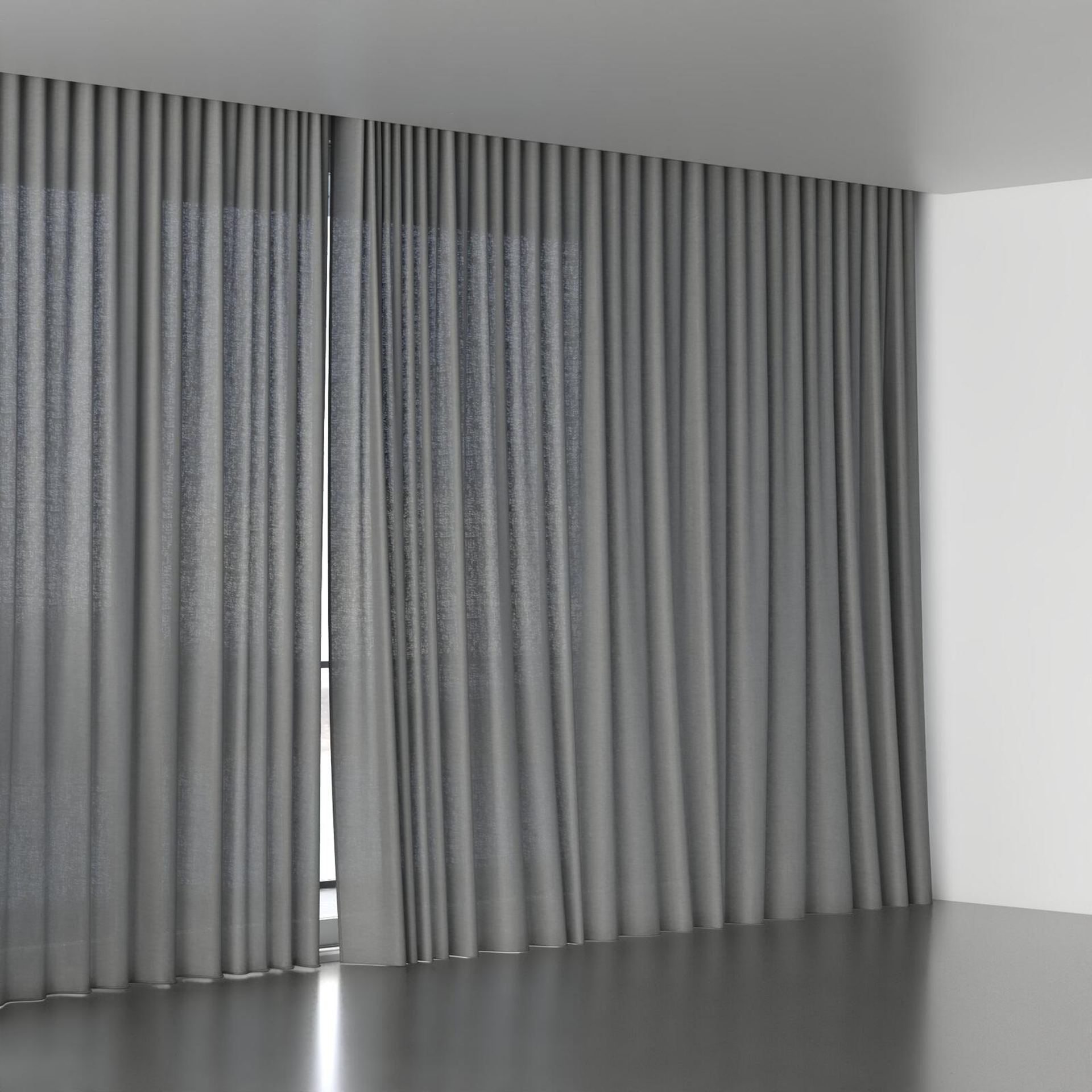 Full view of Arcadia Slate, wave pleat