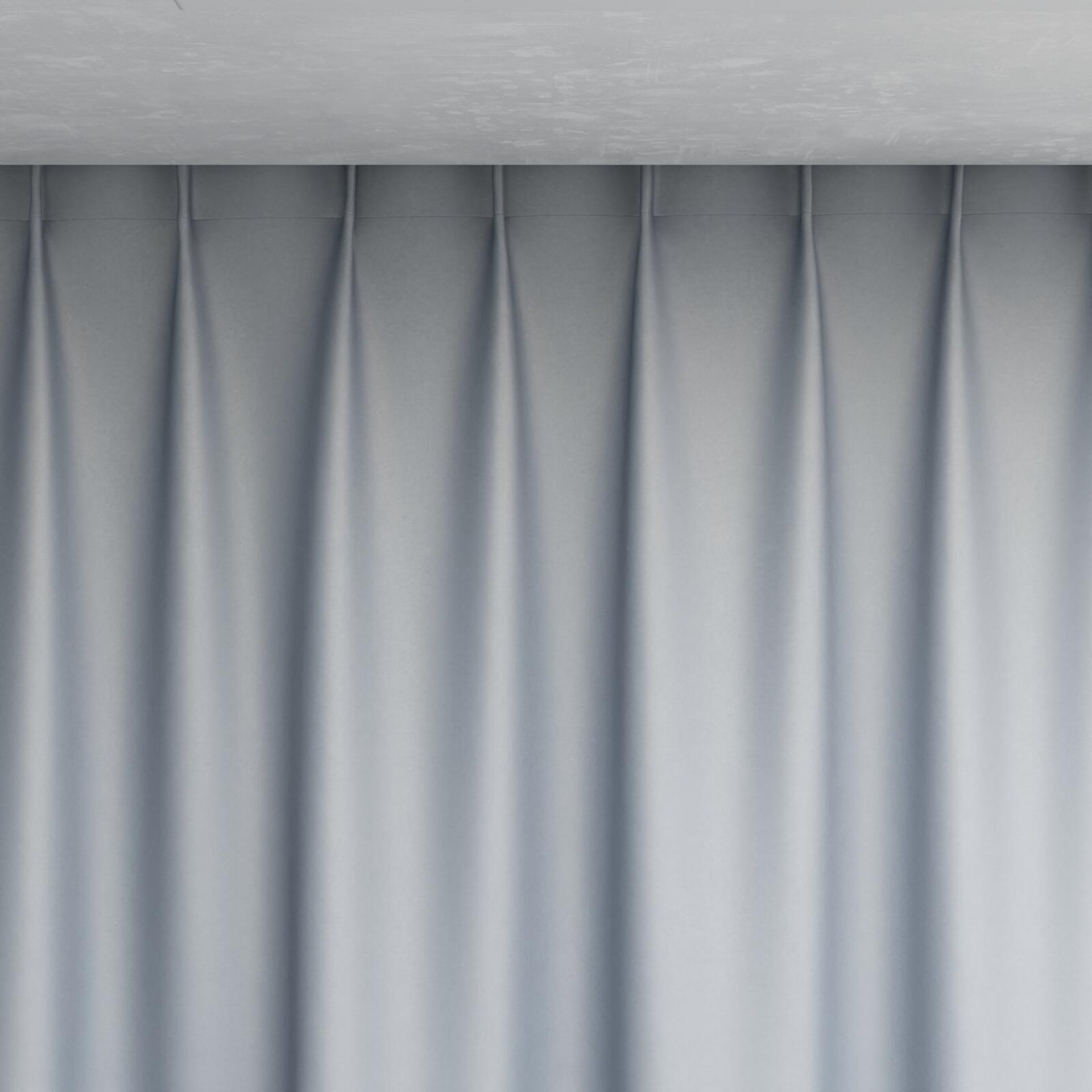 Top view of Re-Vive Silver, pinch pleat