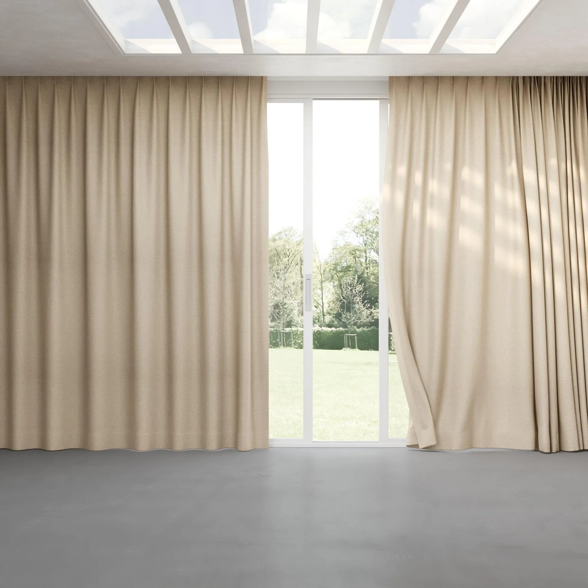 Full view of Goa Funghi, pinch pleat