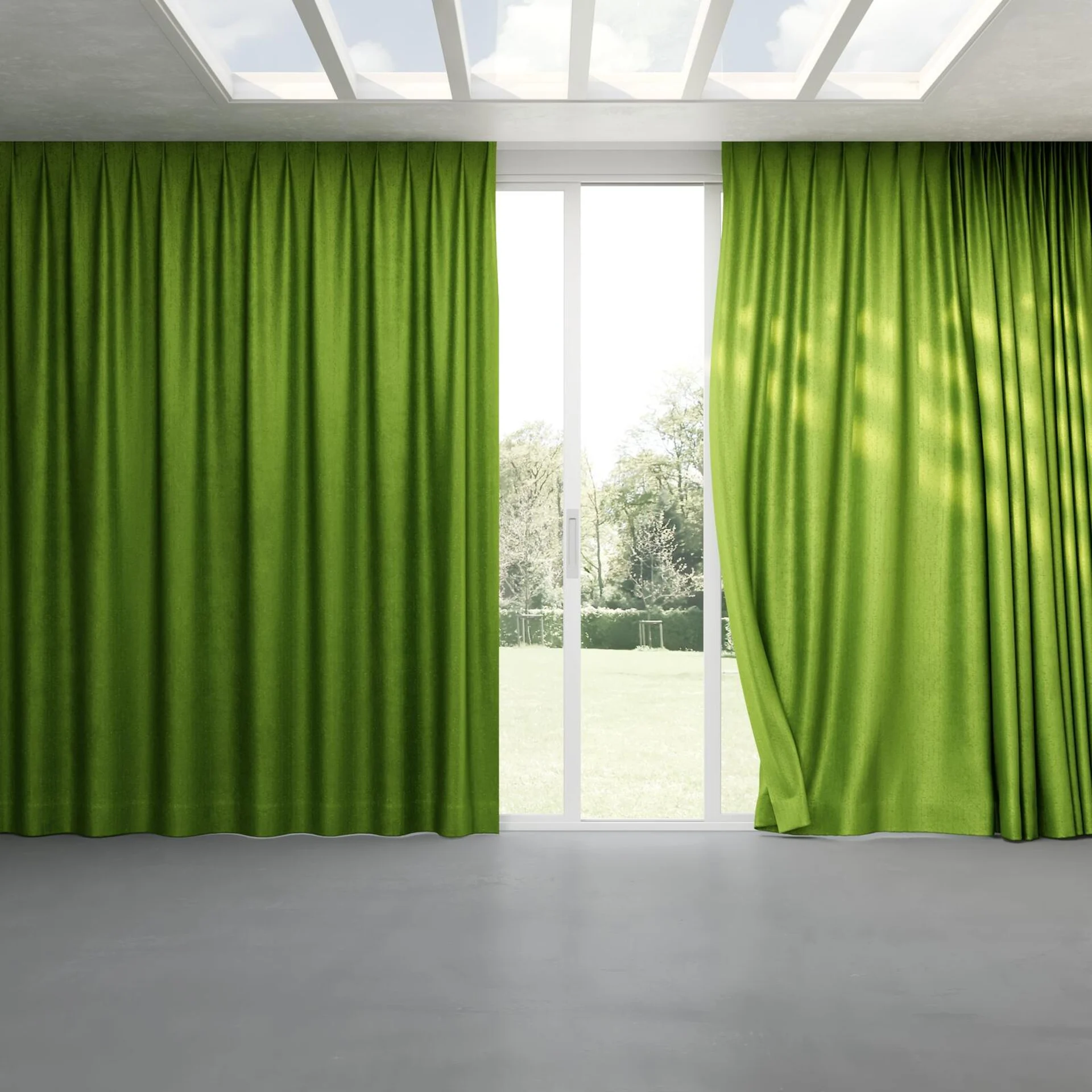 Full view of Hug Apple, pinch pleat