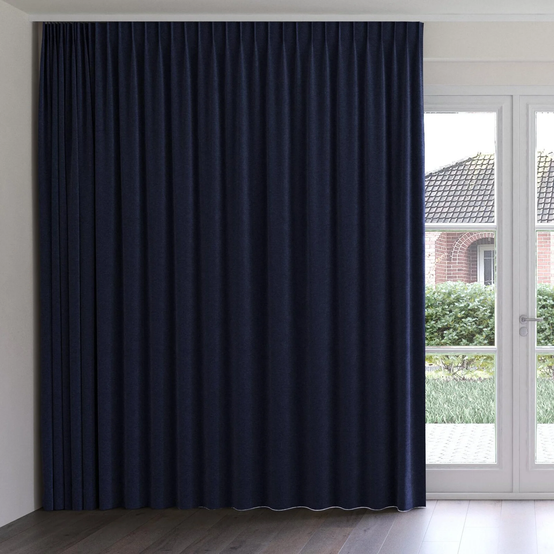 Front view of Geneva Ink, on curtain rail
