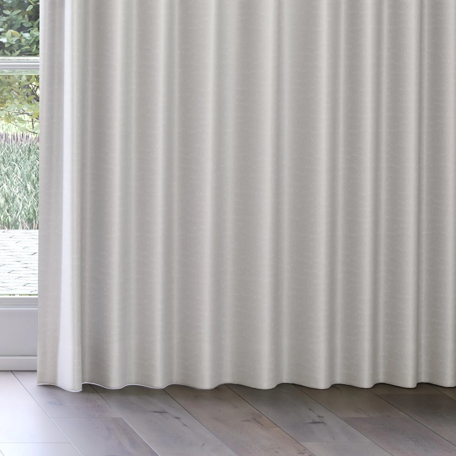 Bottom view of Banksia Cloud, on curtain rail