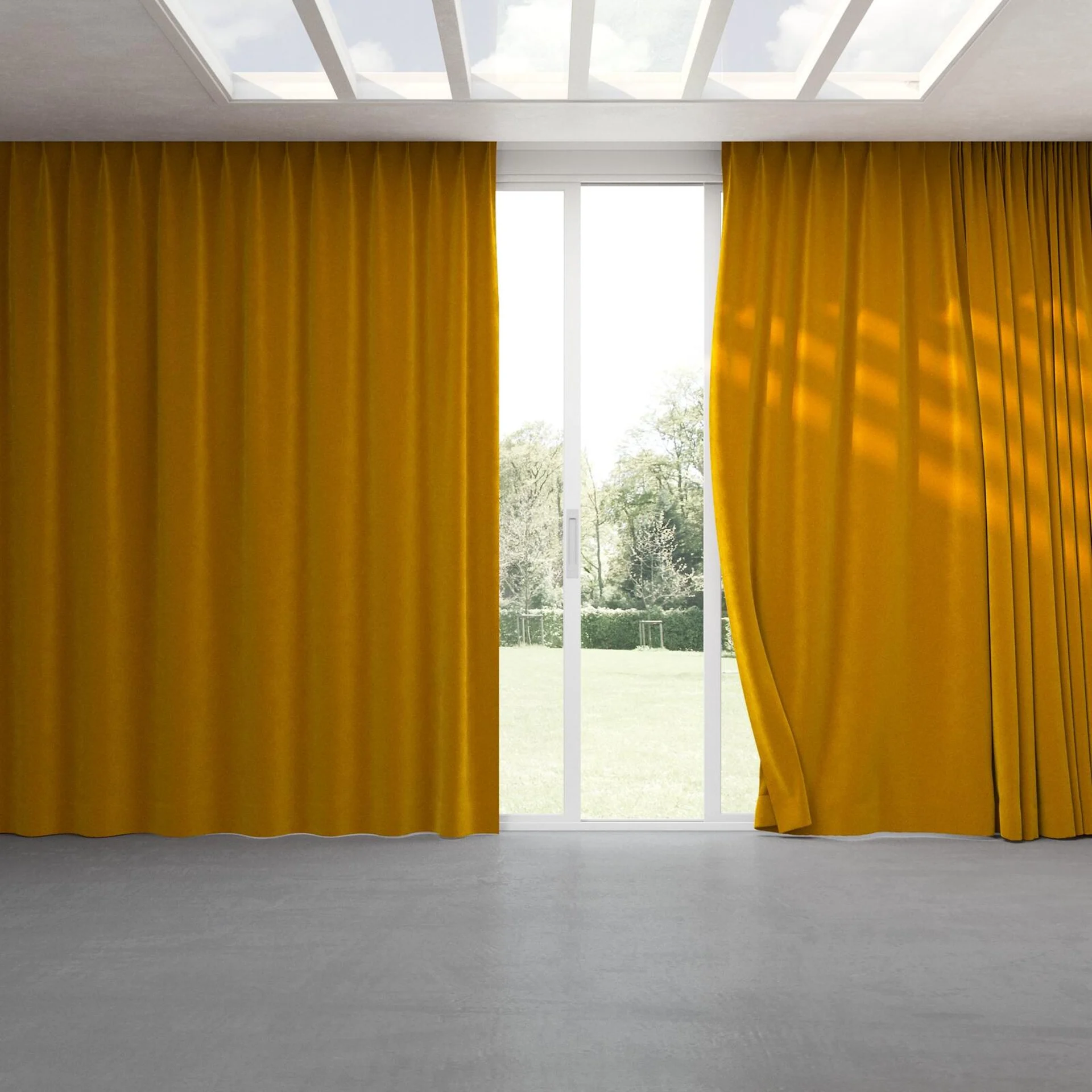 Full view of Vienna Antique, pinch pleat