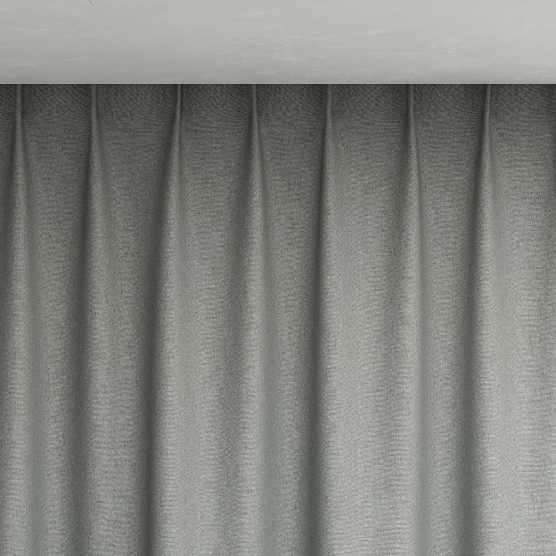 Top view of Infinite Sage, pinch pleat