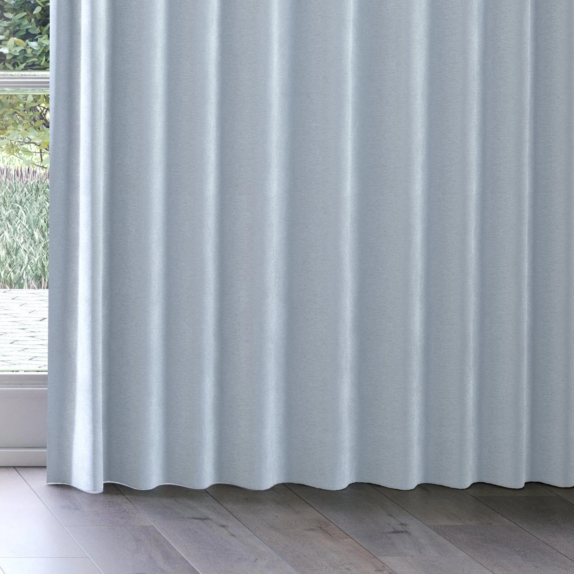 Bottom view of Moon Sky, on curtain rail