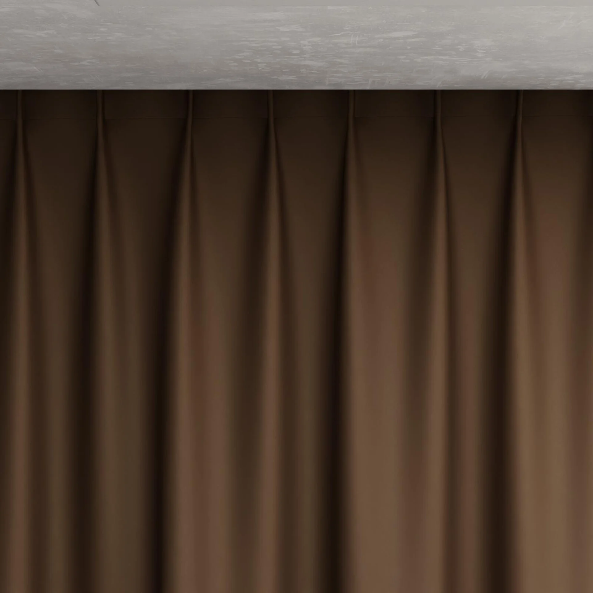 Top view of Blockbuster Maroon, pinch pleat
