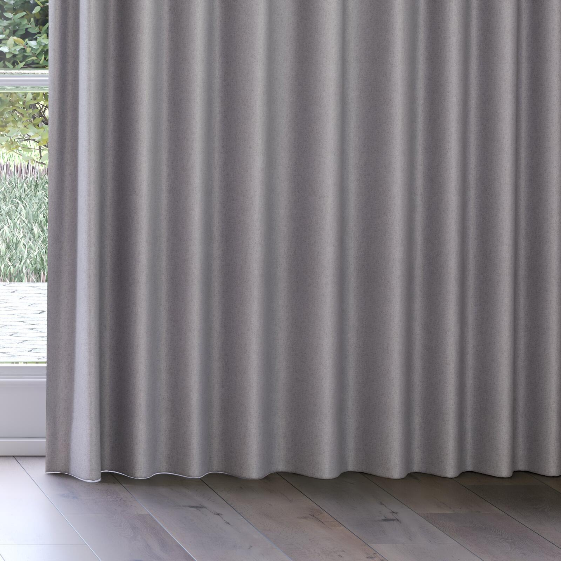 Bottom view of Liberate Slate, on curtain rail