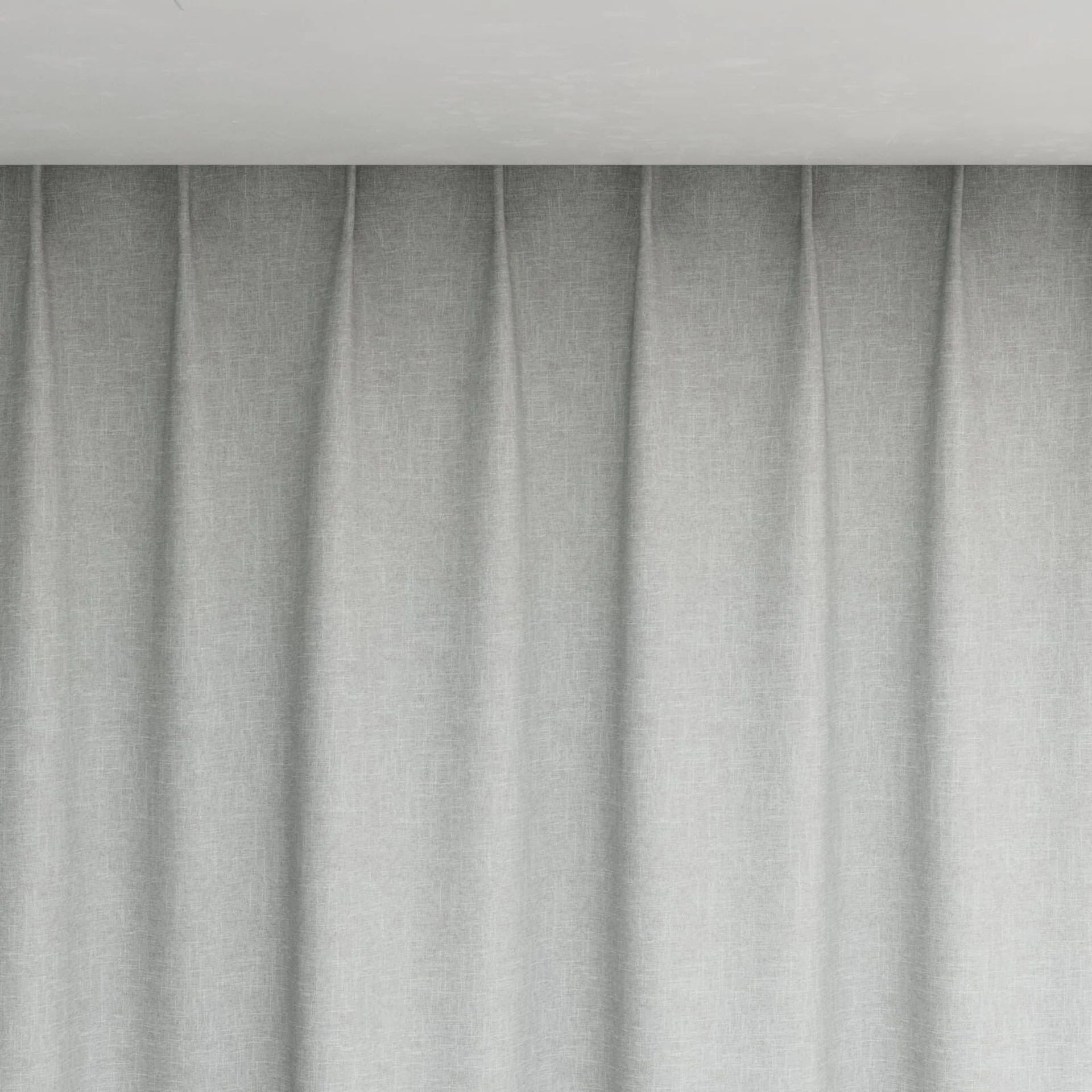 Top view of Retreat II Cloud, pinch pleat