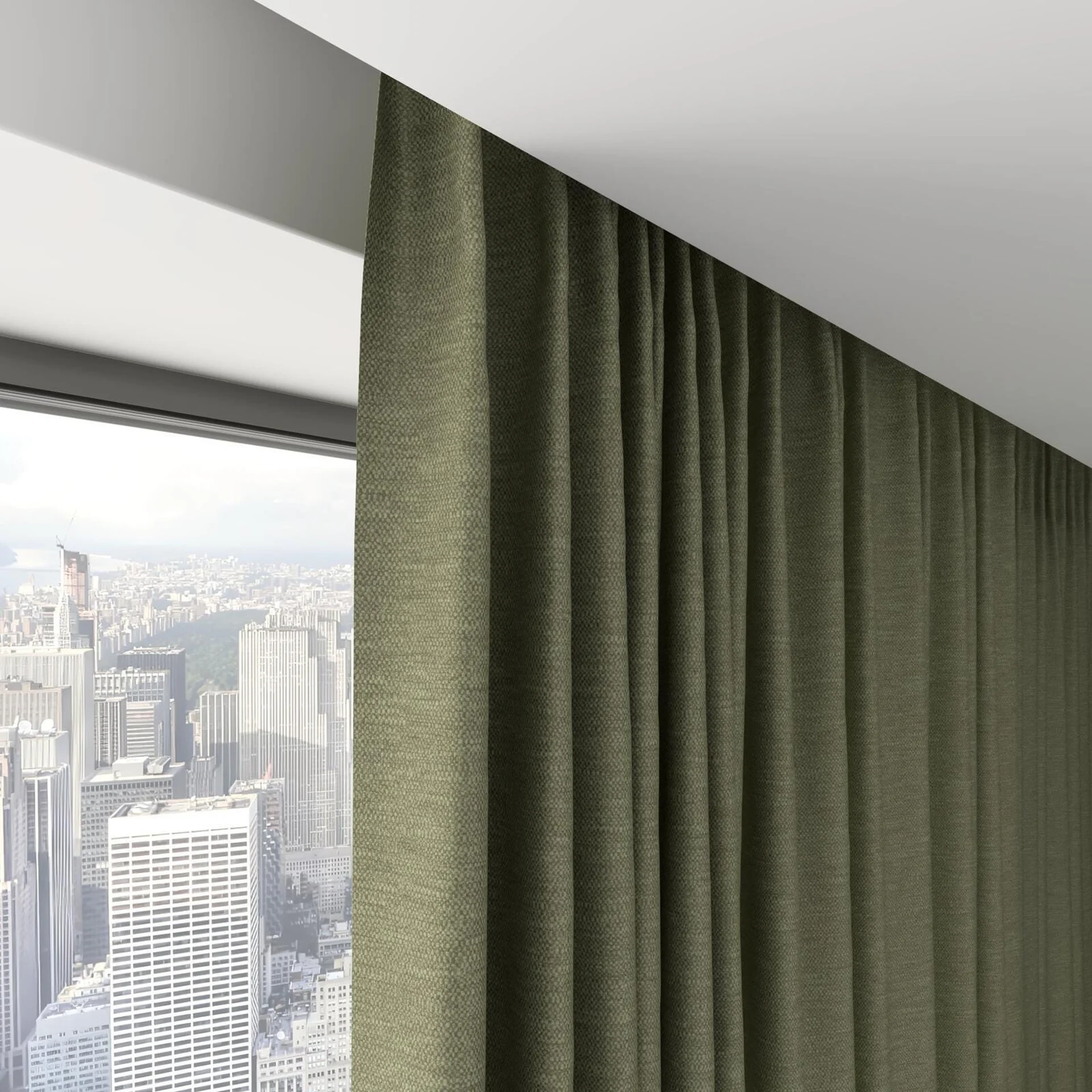 Top view of Colourwash Eco Camouflage, on hidden rail