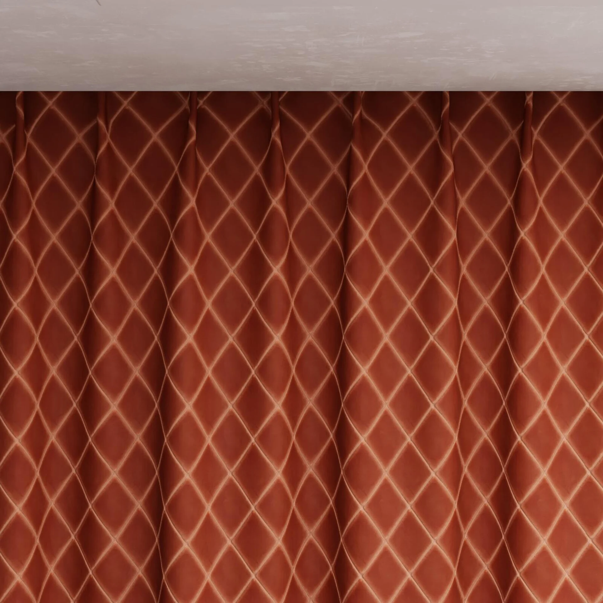 Top view of Pantheon Glow, pinch pleat