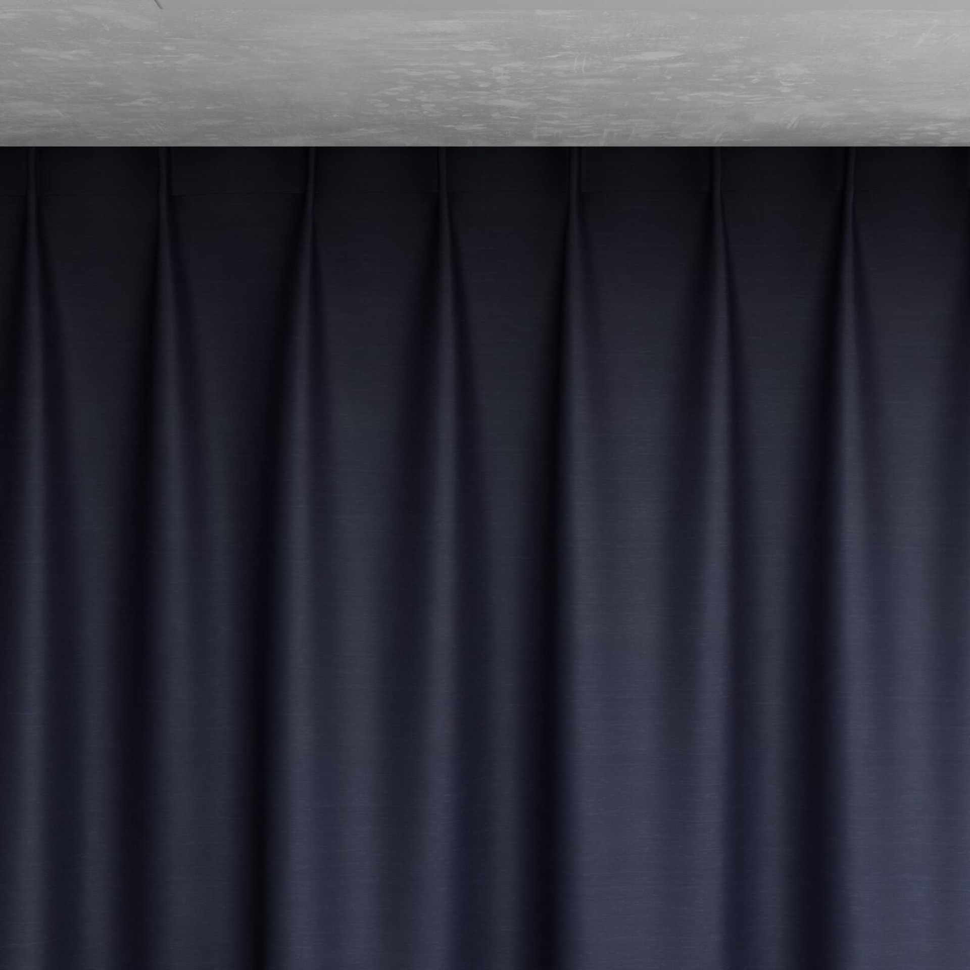 Top view of Silky Marine, pinch pleat