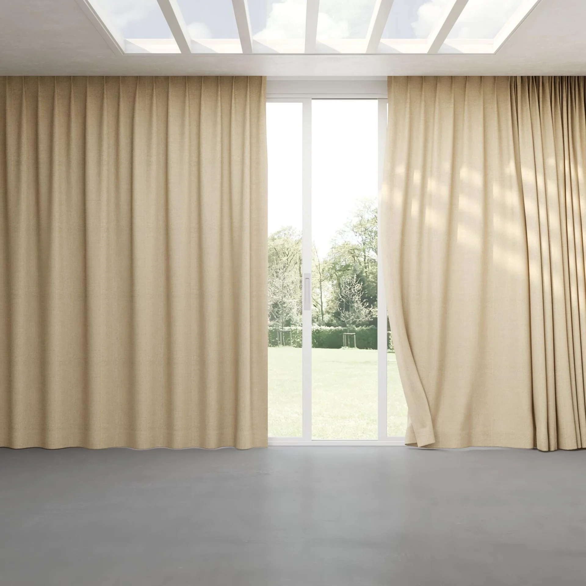 Full view of Chatham Harvest, pinch pleat