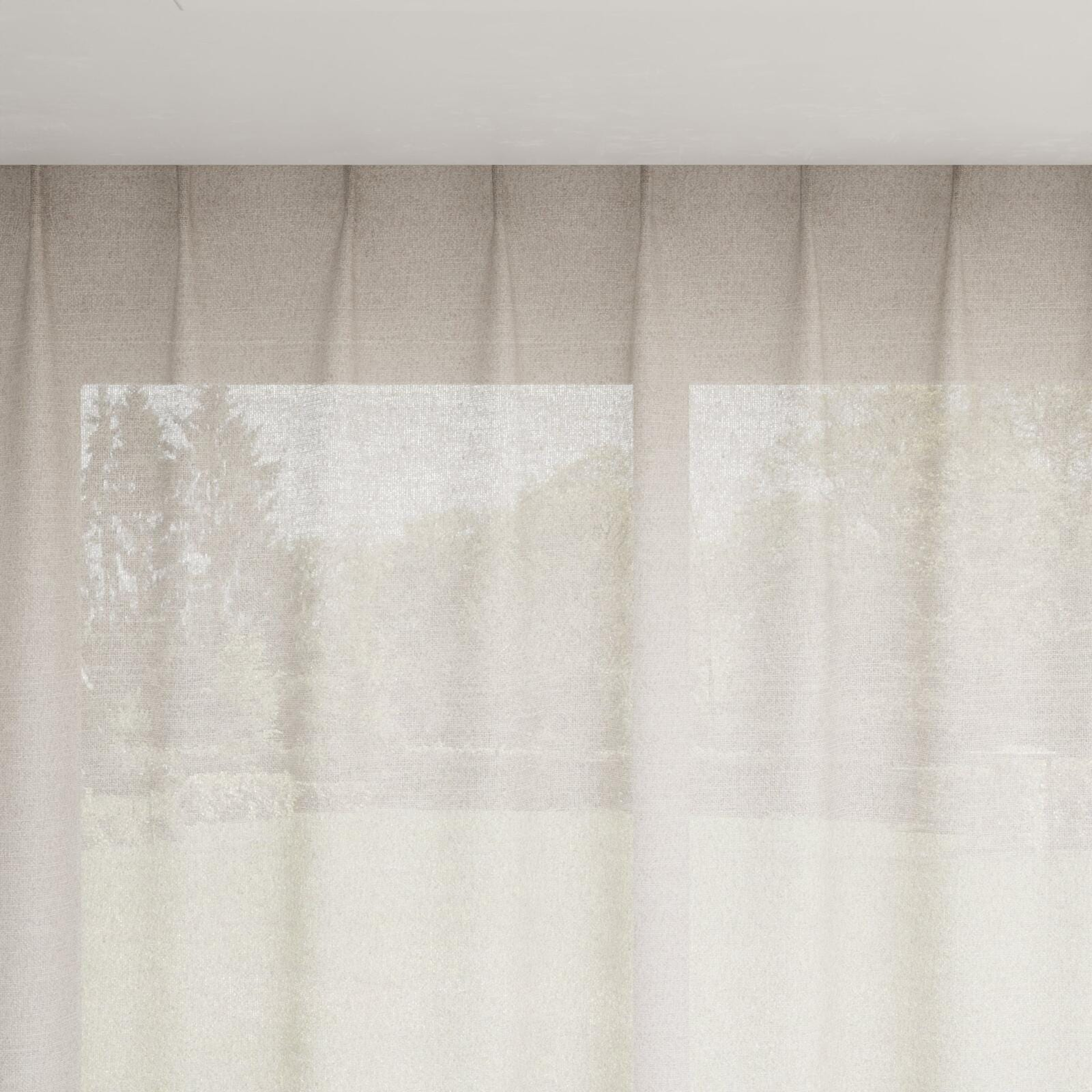 Top view of Revel Fog, pinch pleat