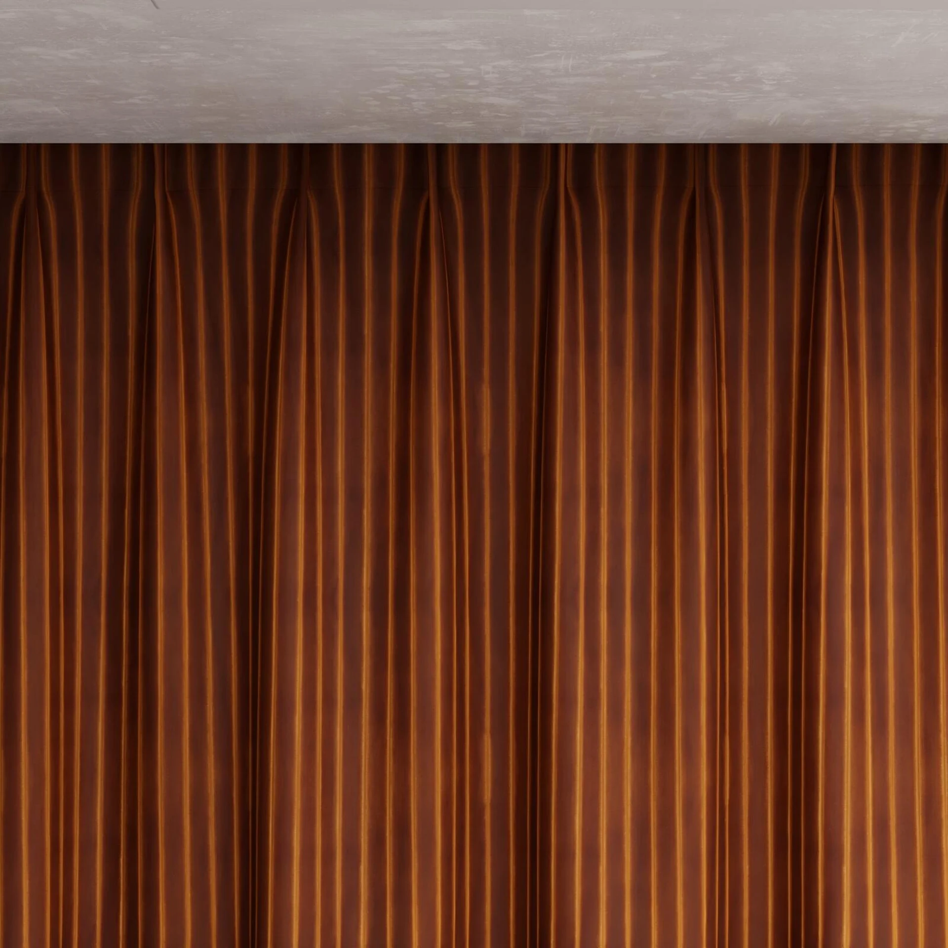 Top view of Cordial Rustic, pinch pleat