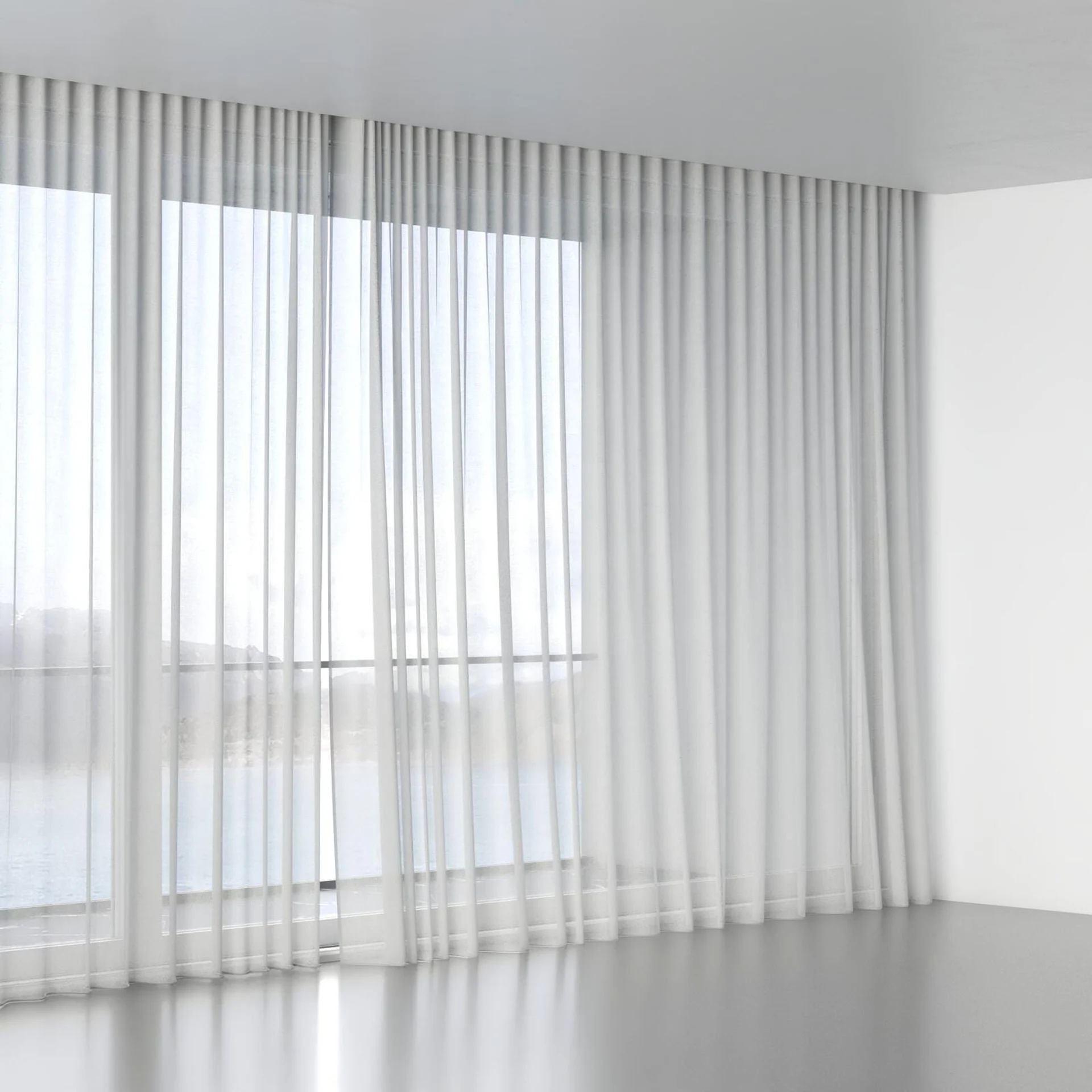 Full view of Antipodes Whitewash, wave pleat