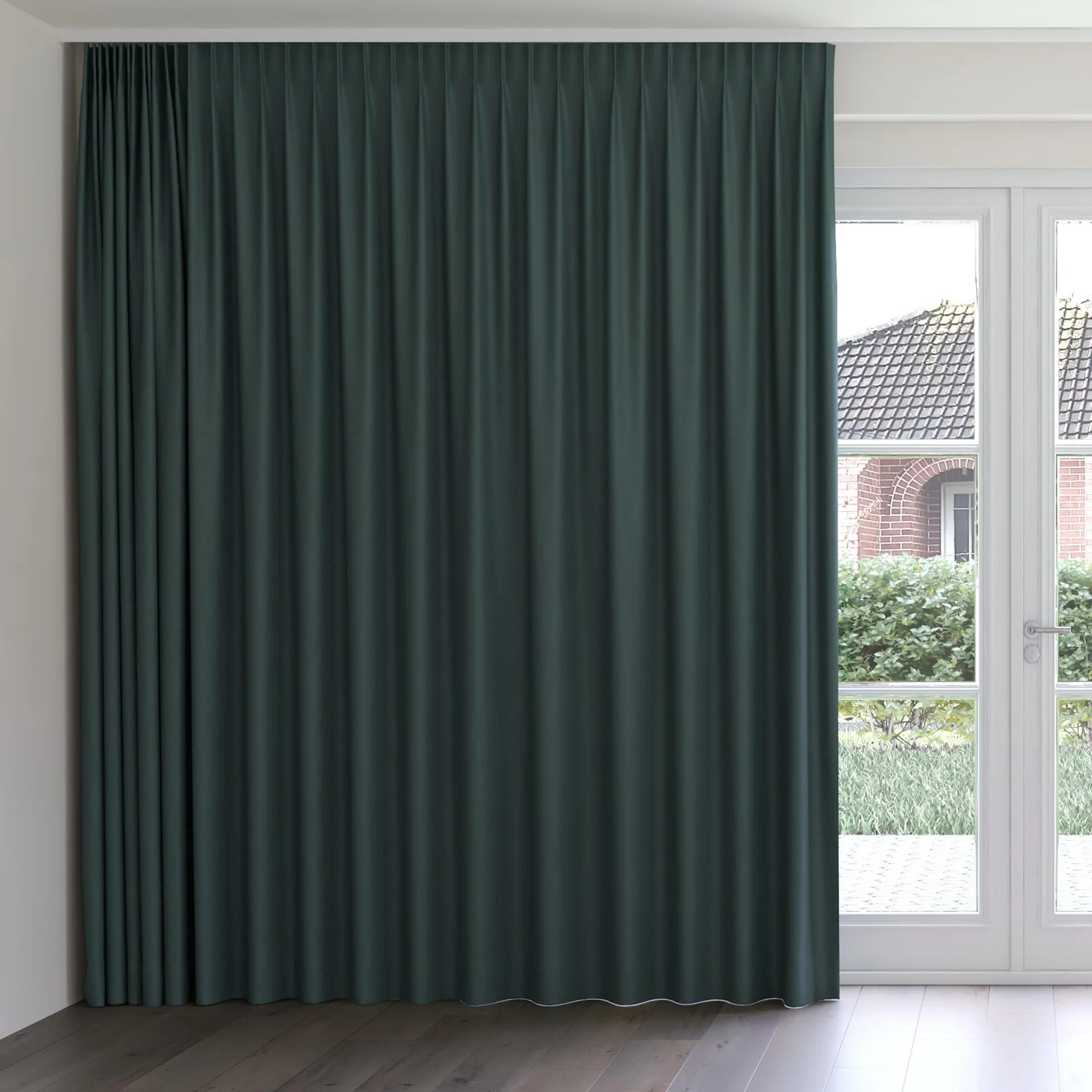 Front view of Eternal Pacific, on curtain rail