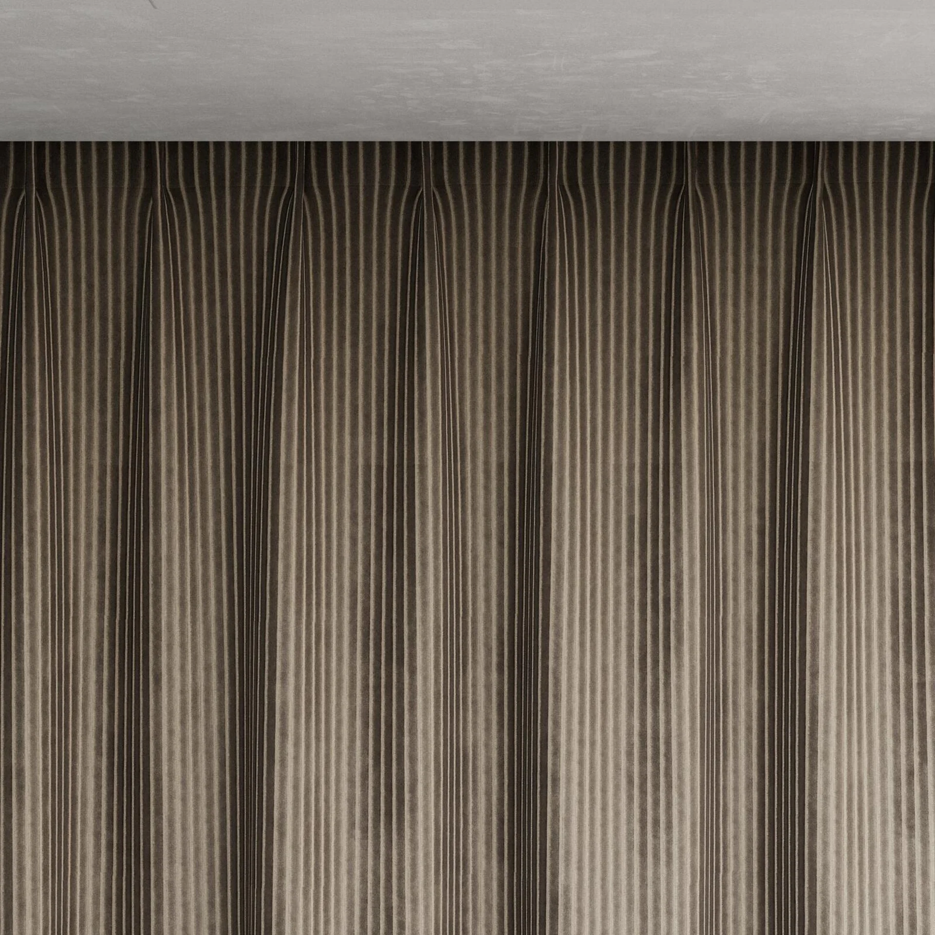 Top view of Embrace Truffle, pinch pleat