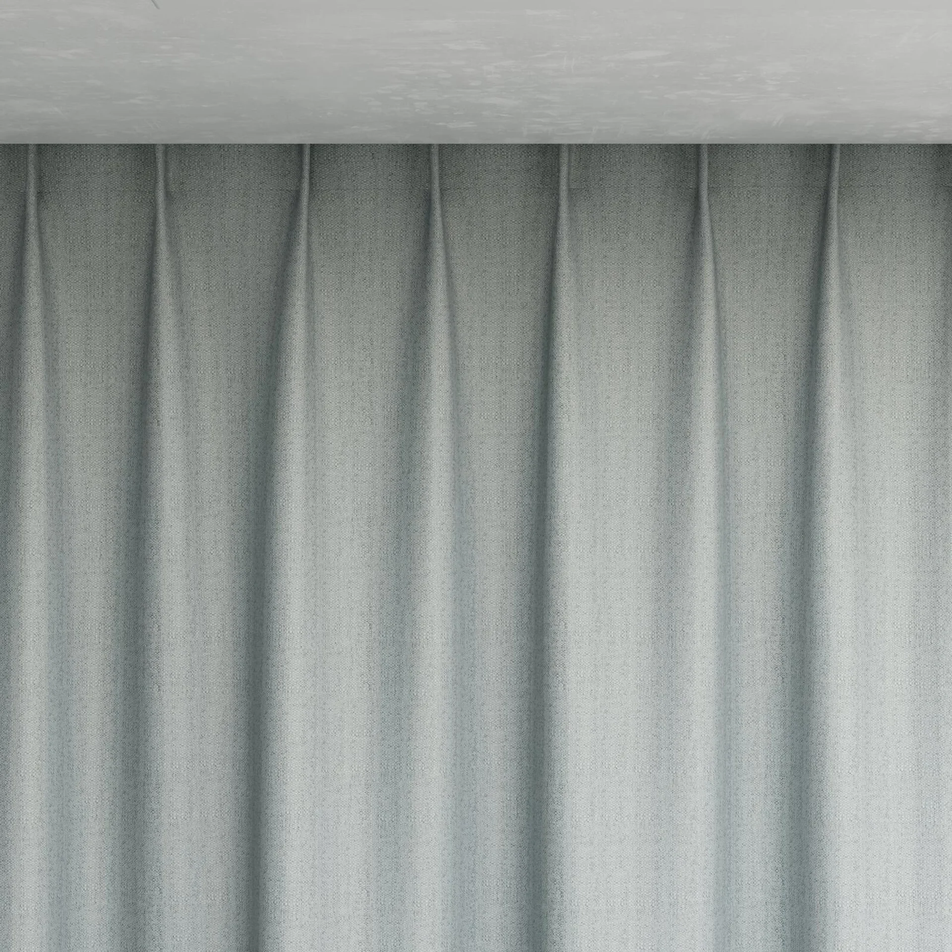 Top view of Celestial Cloud, pinch pleat