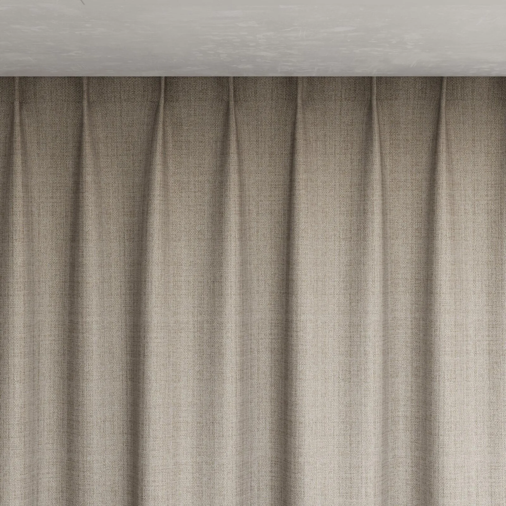 Top view of Latin Oyster, pinch pleat