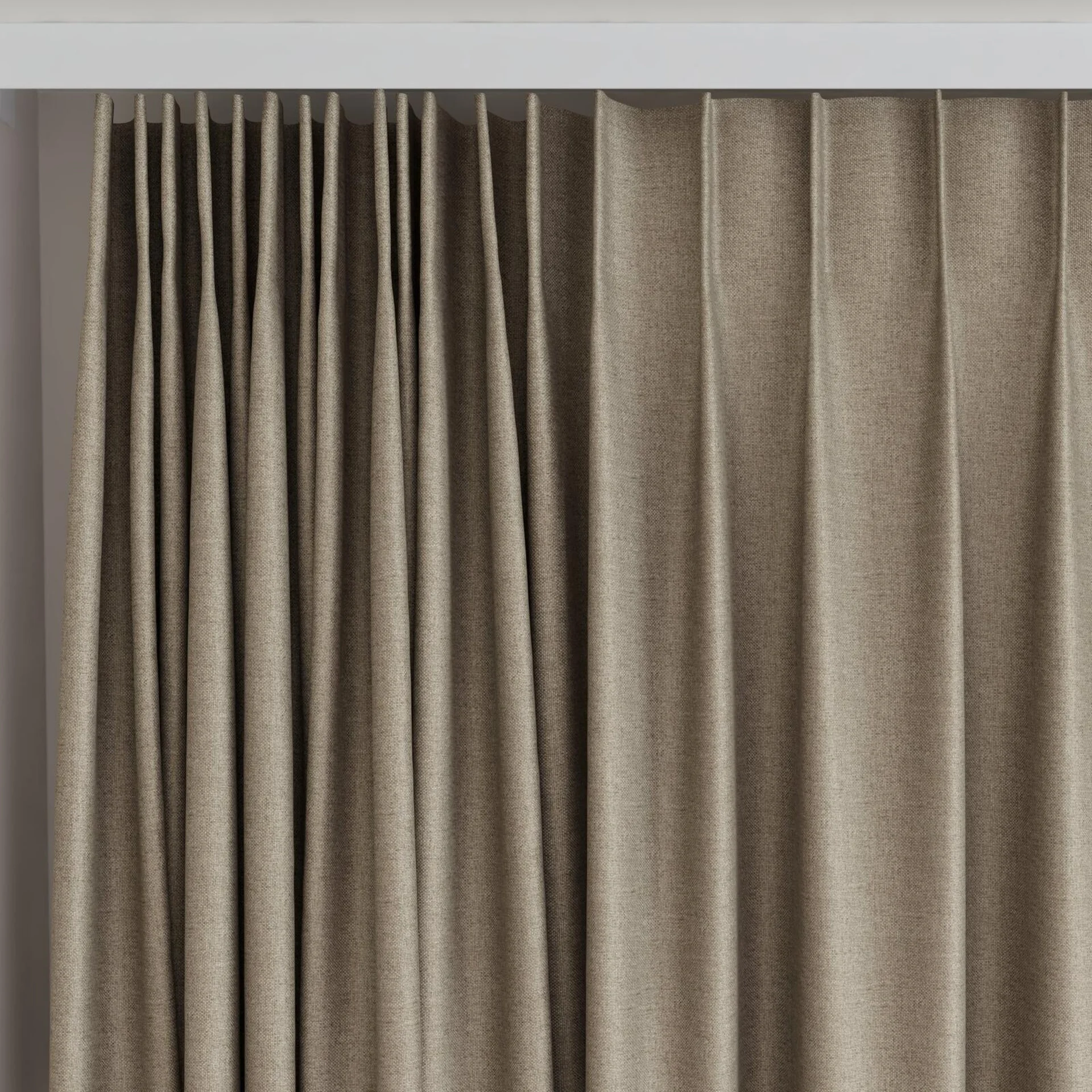 Top view of Grove Beaver, on curtain rail