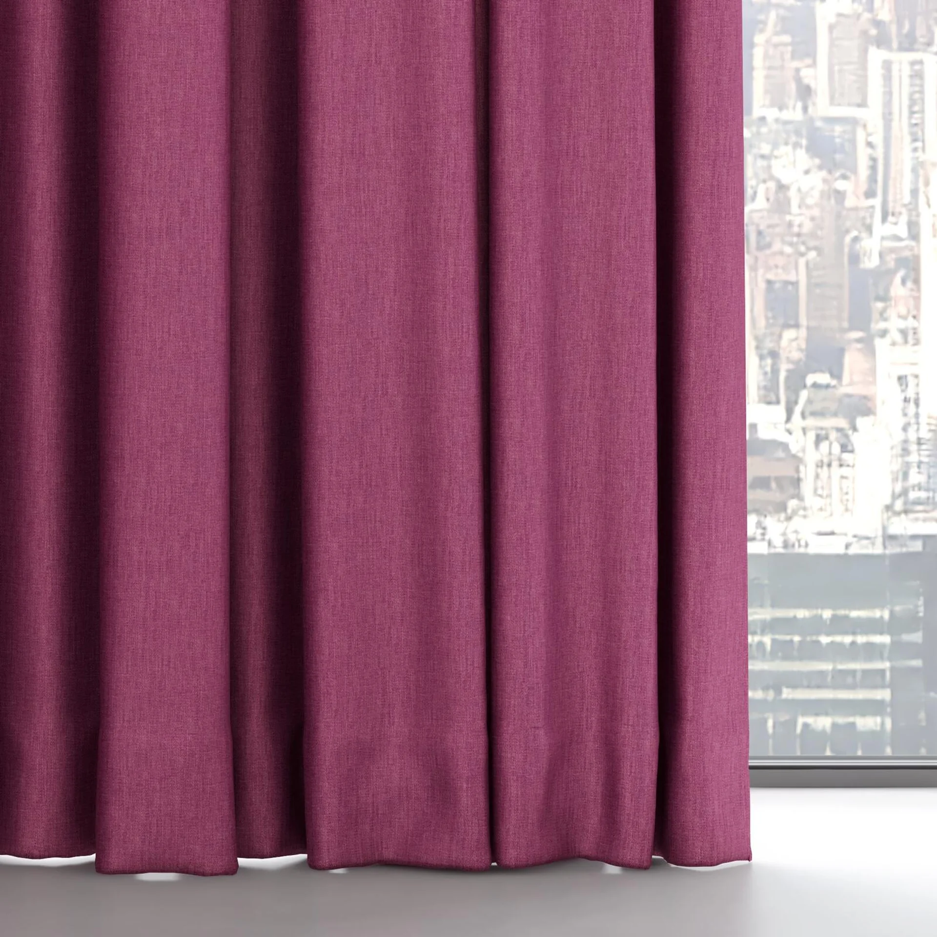 Bottom view of Matrix Fuchsia, on hidden rail