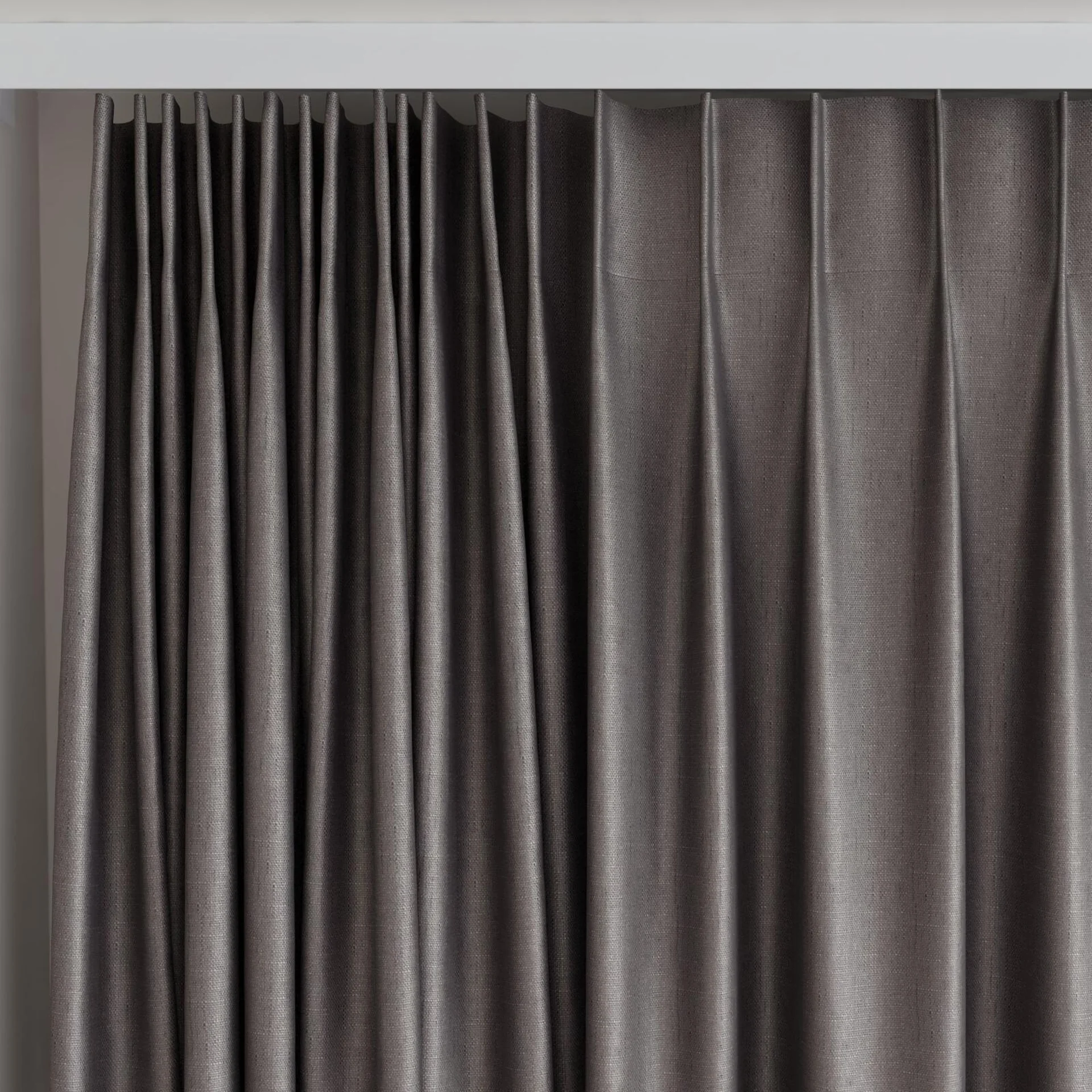 Top view of Stallion 2 UC Flint, on curtain rail