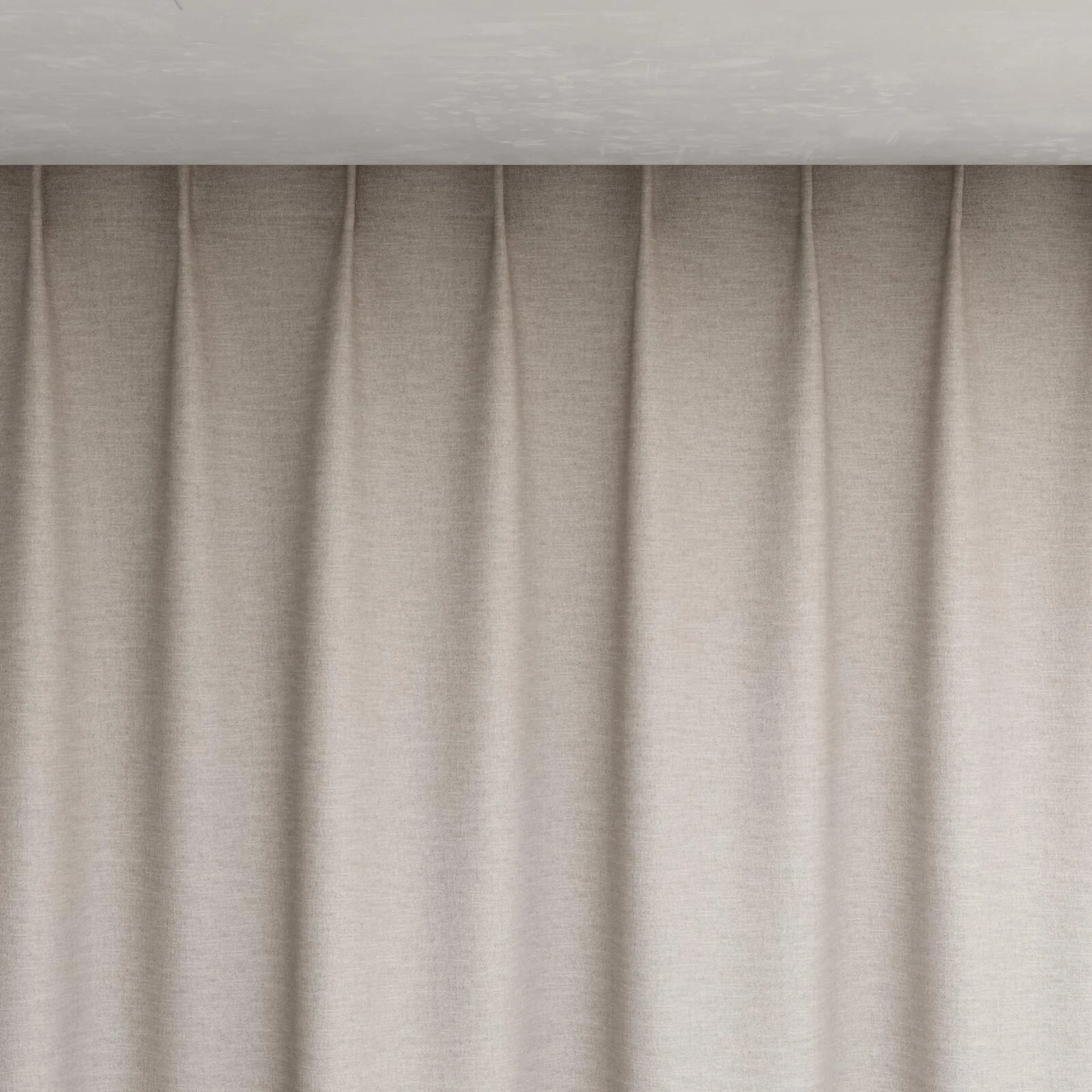 Top view of Casual Lilac, pinch pleat