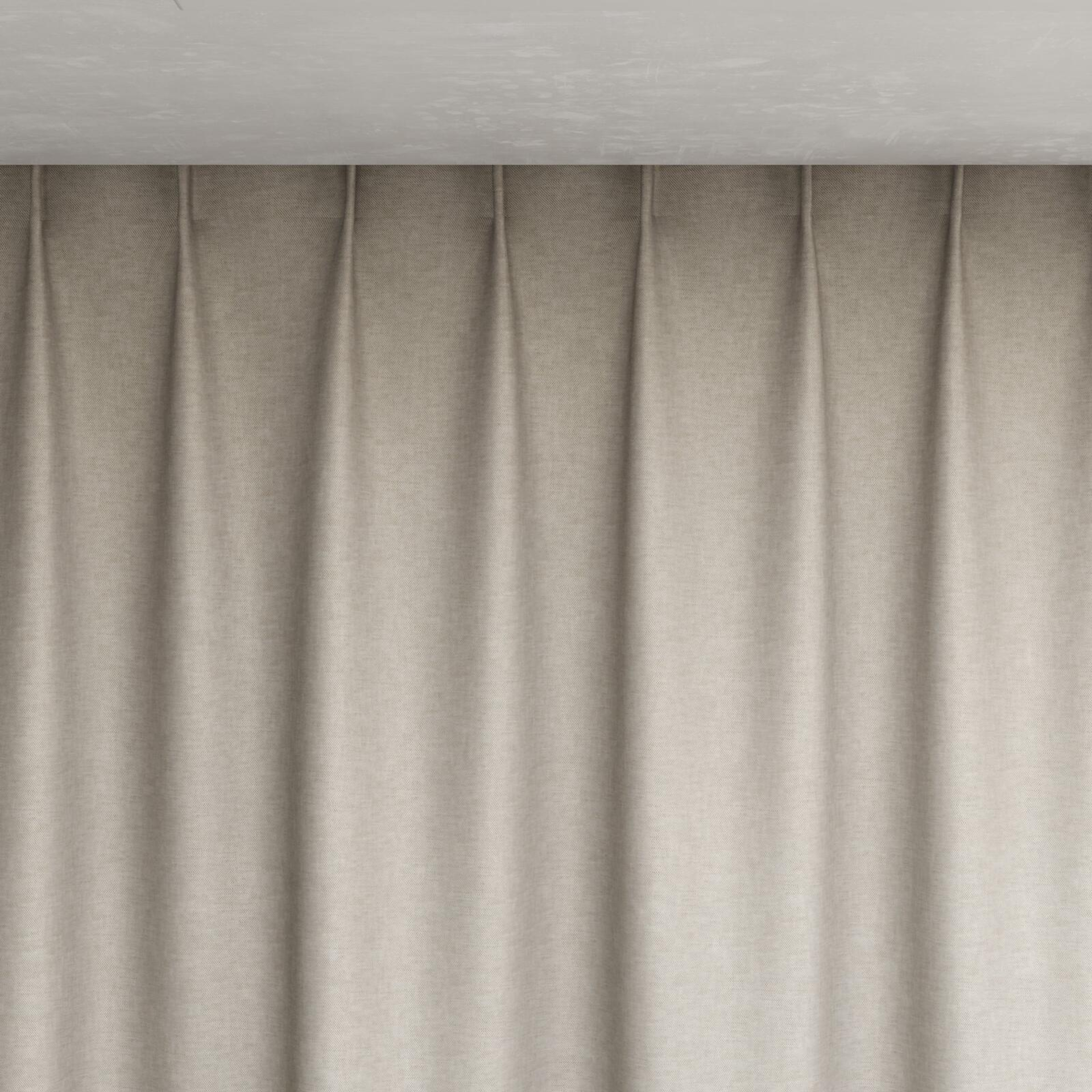 Top view of Glamour Oyster, pinch pleat