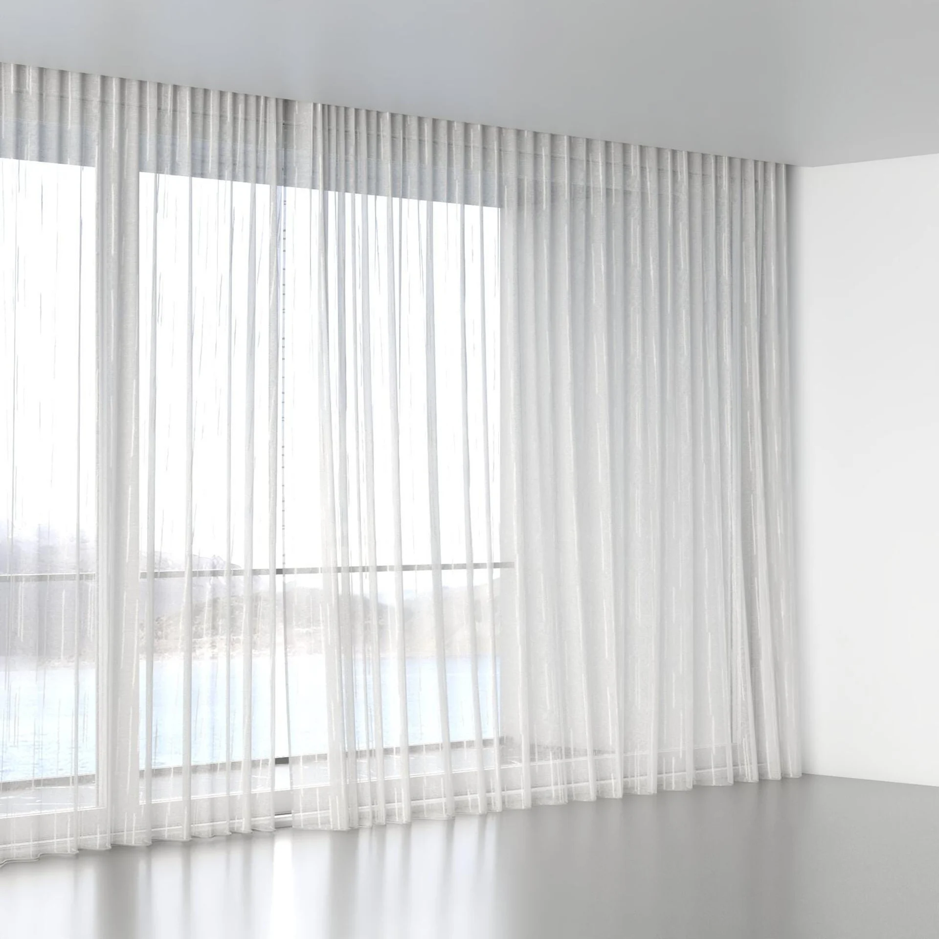 Full view of Tidal Almond, wave pleat