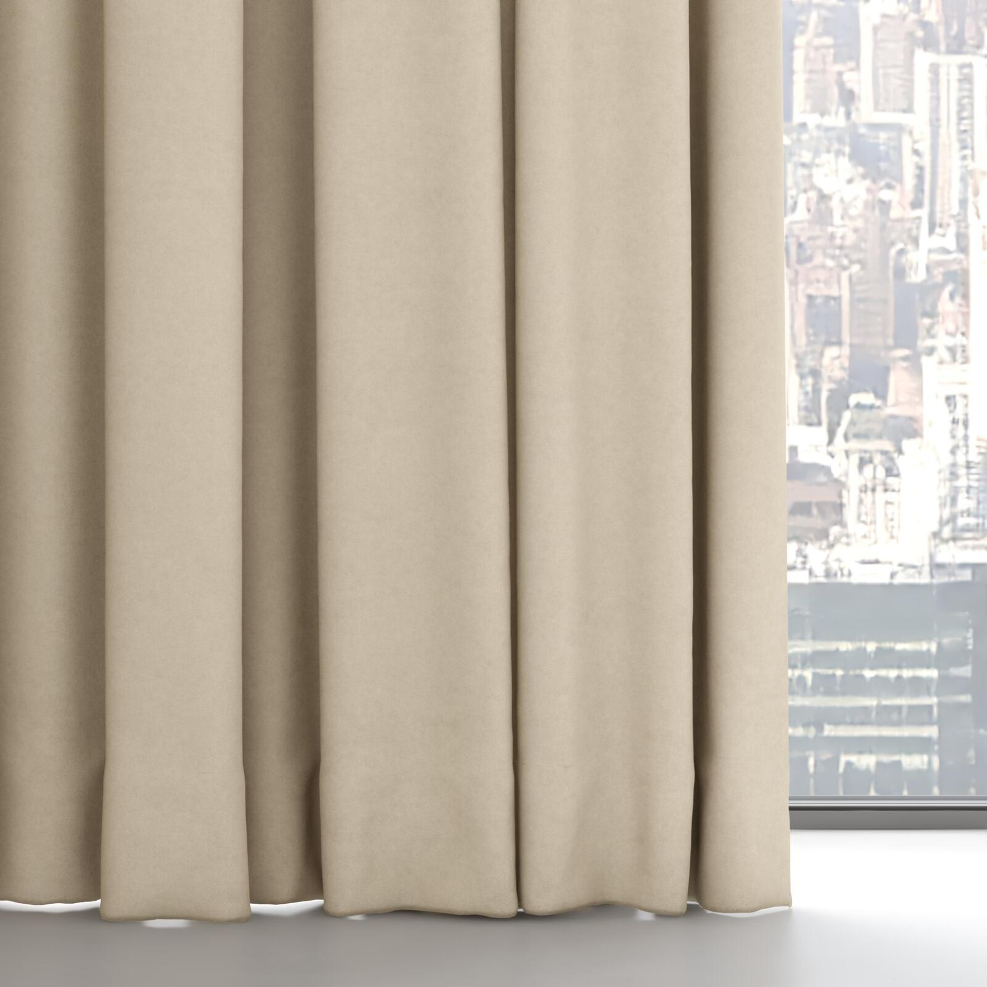 Bottom view of Peak Linen, on hidden rail
