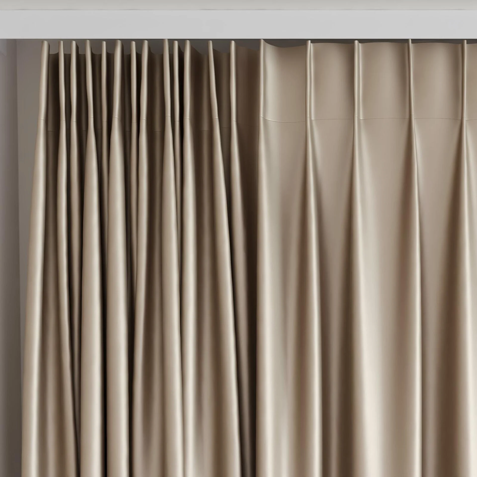 Top view of Moonbeam Crockery, on curtain rail