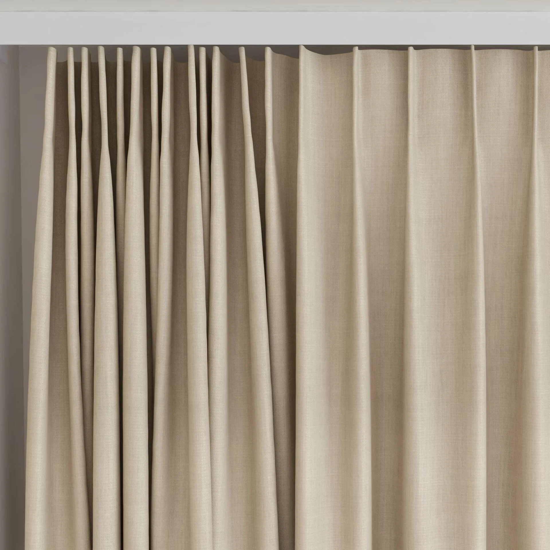 Top view of Lexicon Stone, on curtain rail