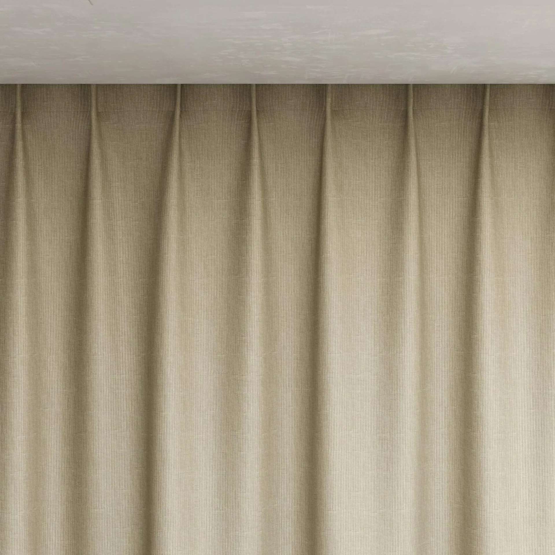 Top view of Hombre Sesame, pinch pleat
