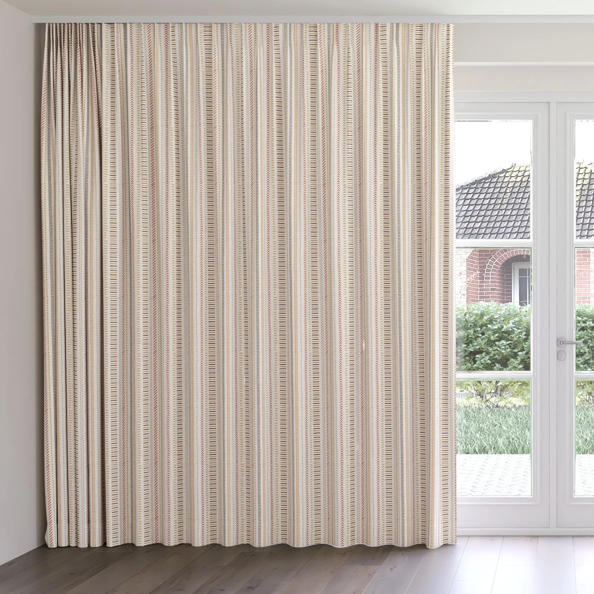 Front view of Revival Muse, on curtain rail
