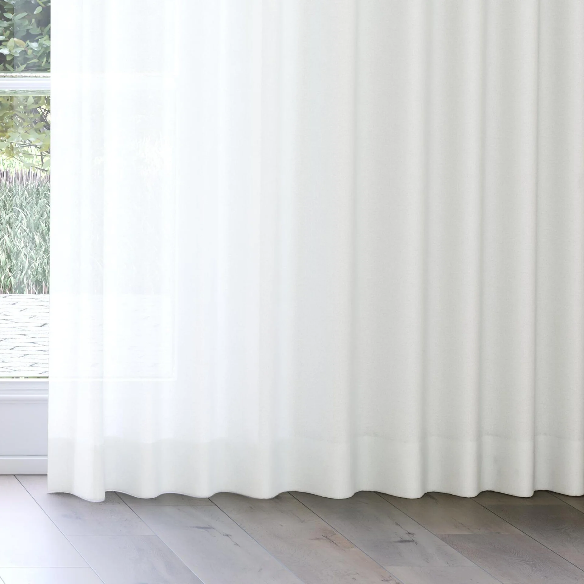 Bottom view of Rava Swan, on curtain rail