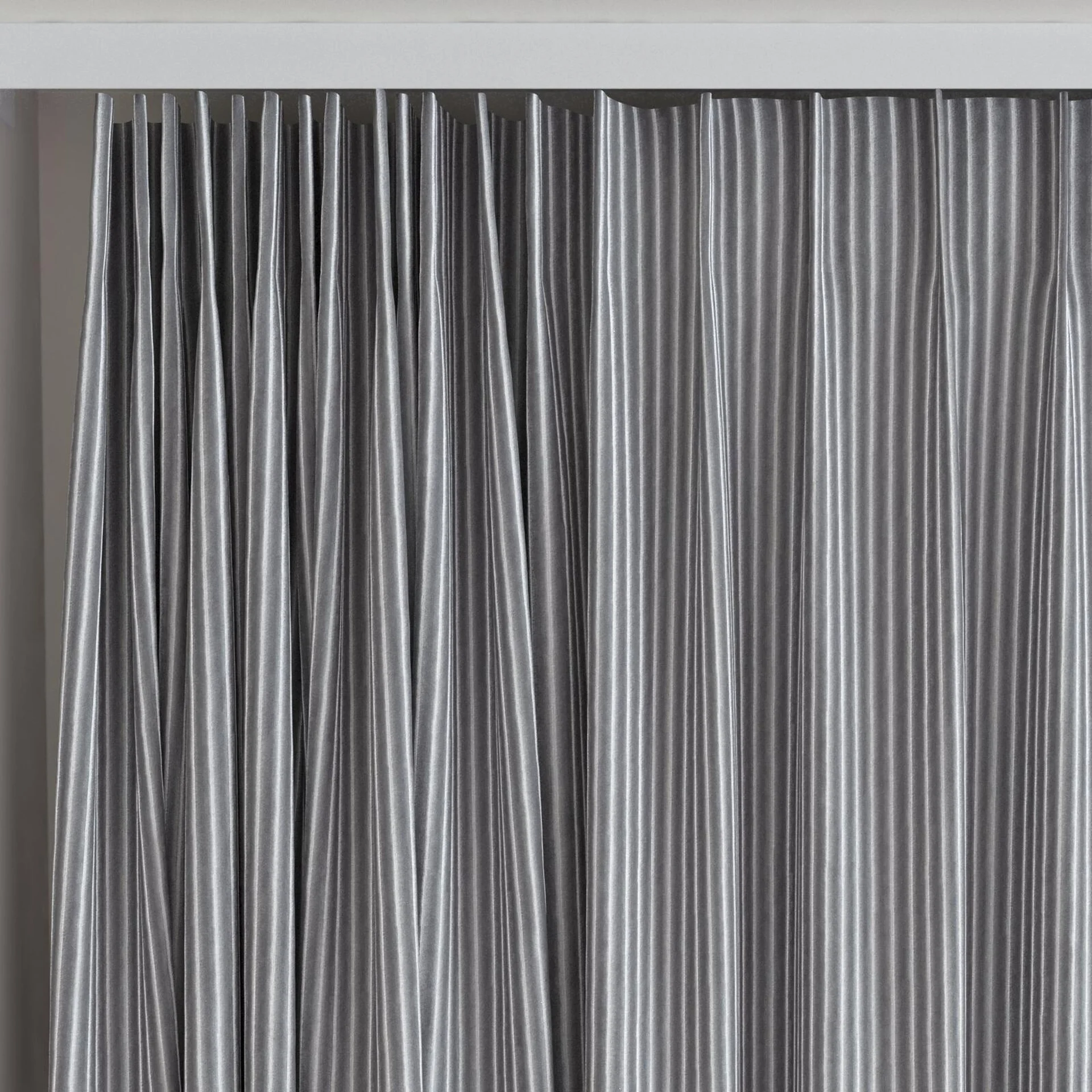 Top view of Embrace Iron, on curtain rail